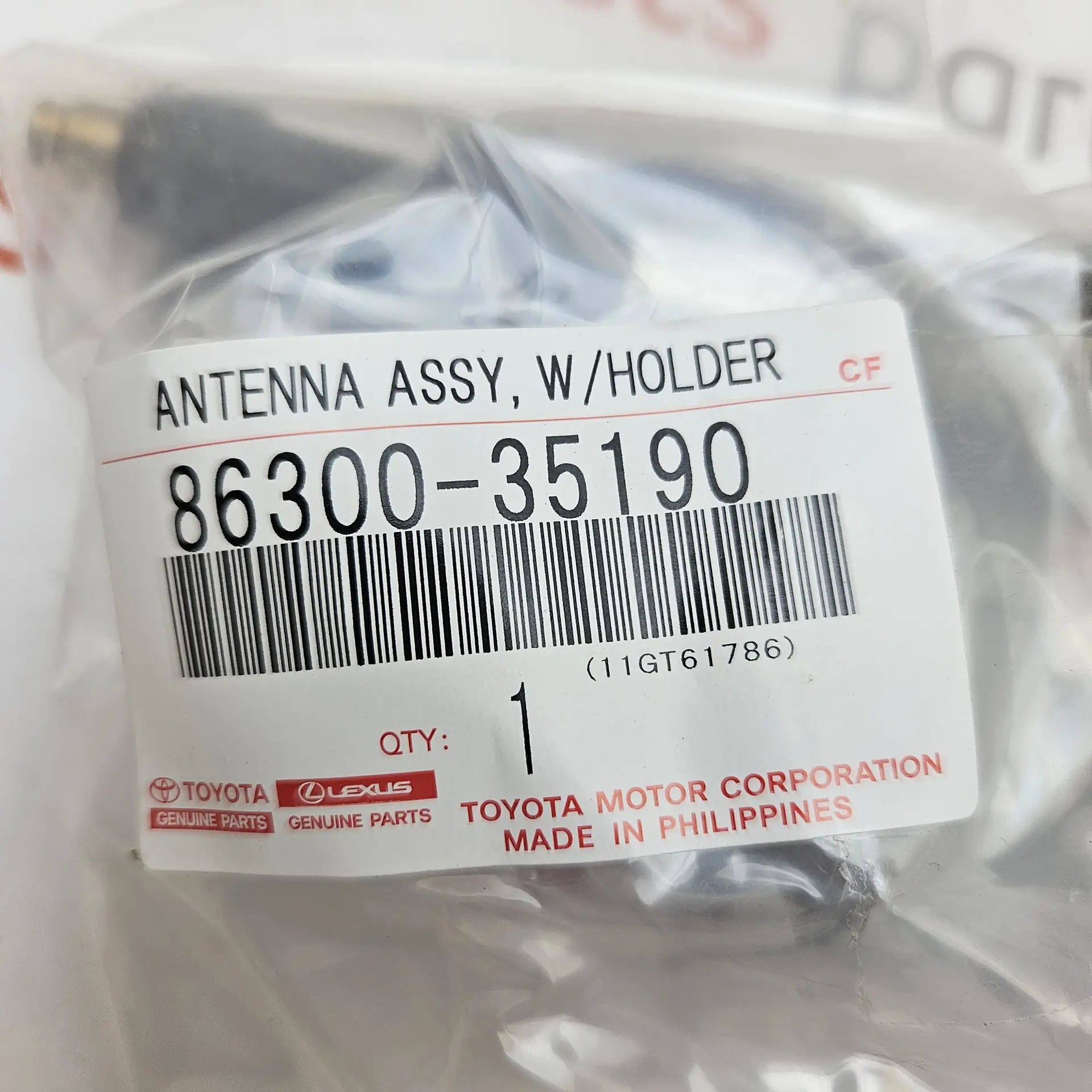 OEM Toyota 8630035190 – Radio Antenna Base Assembly with Holder