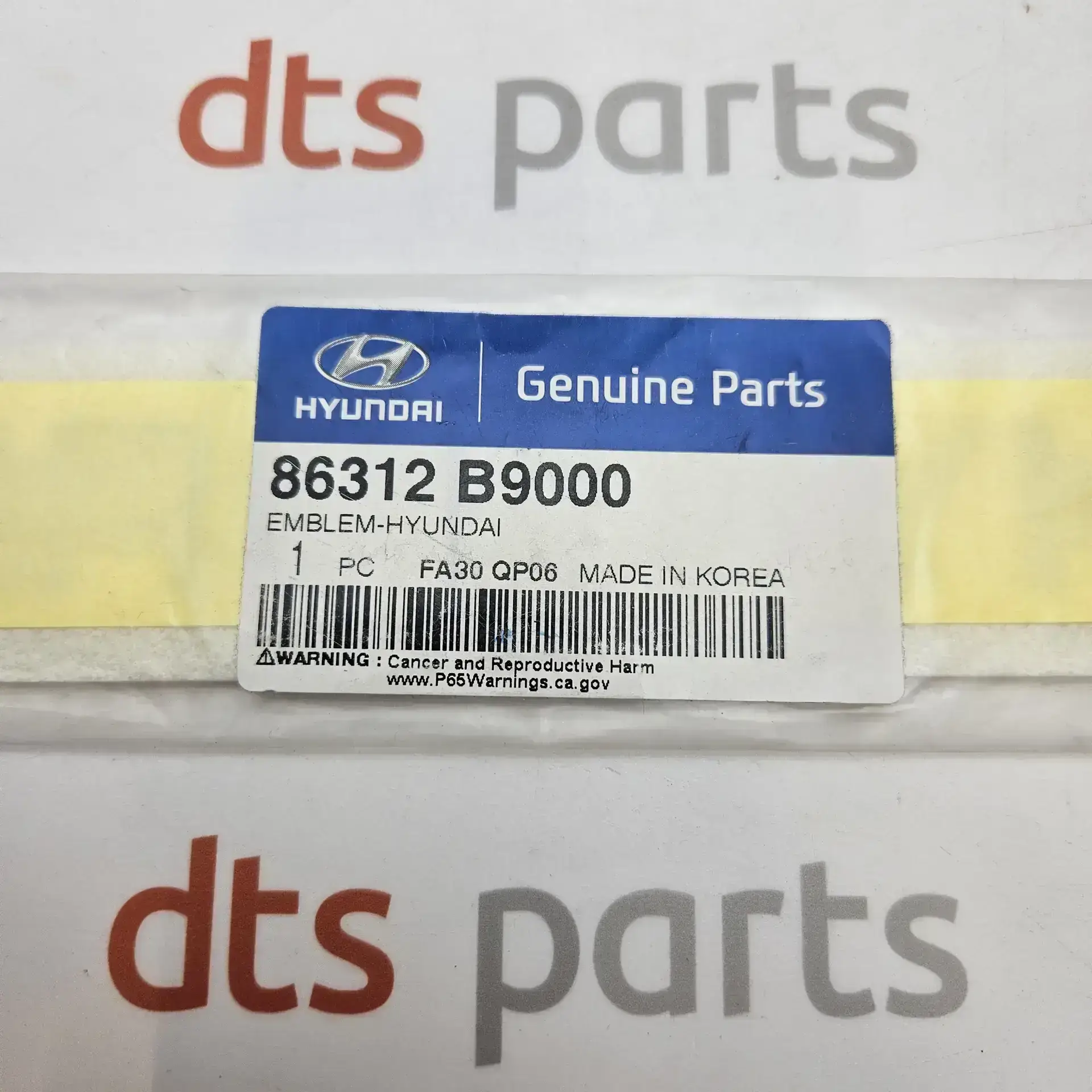 OEM Hyundai 86312B9000 – Logo Badge
