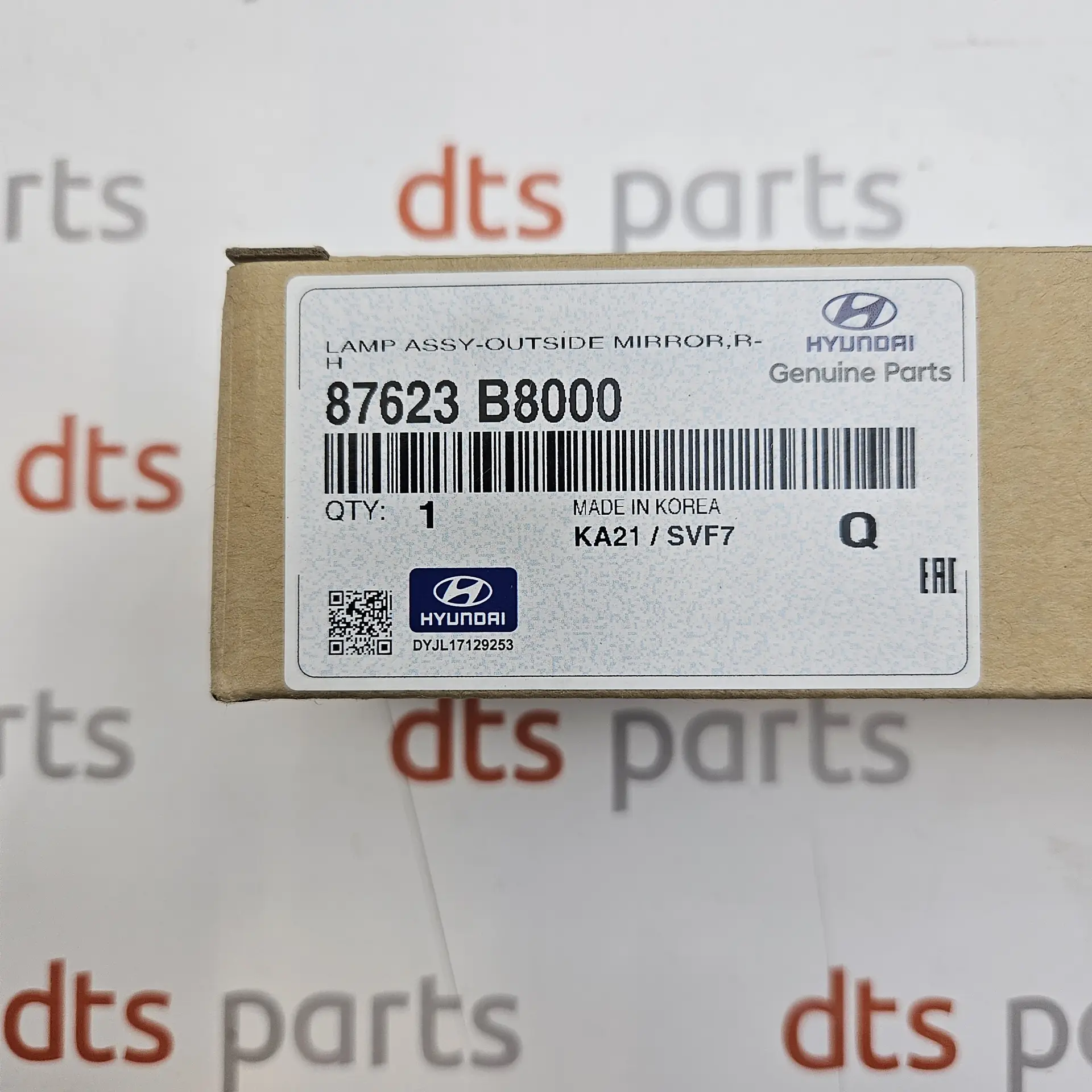 OEM Hyundai 87623B8000 – Front right exterior door mirror LED turn signal indicator light