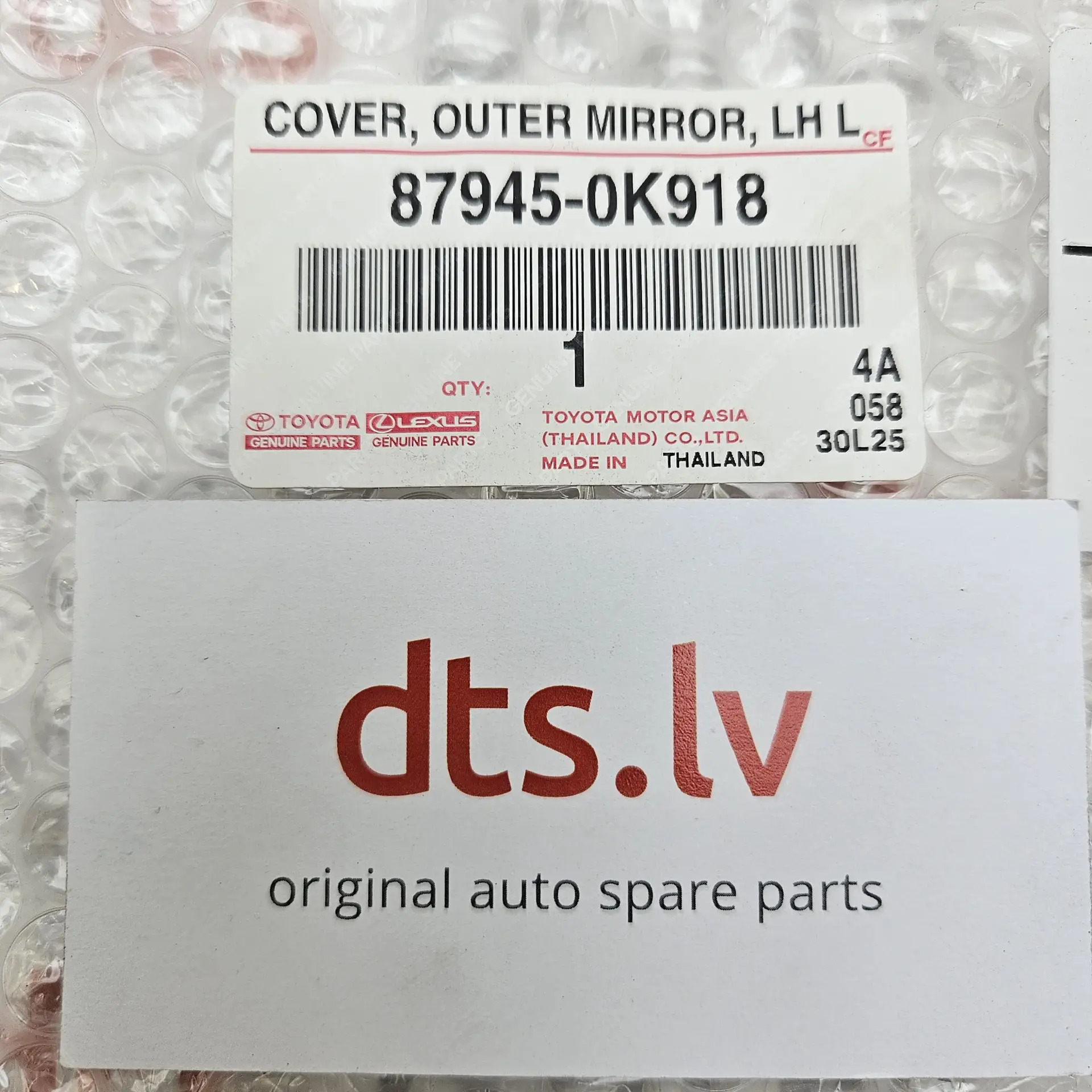 OEM Toyota 879450K918 – Cover, outer mirror