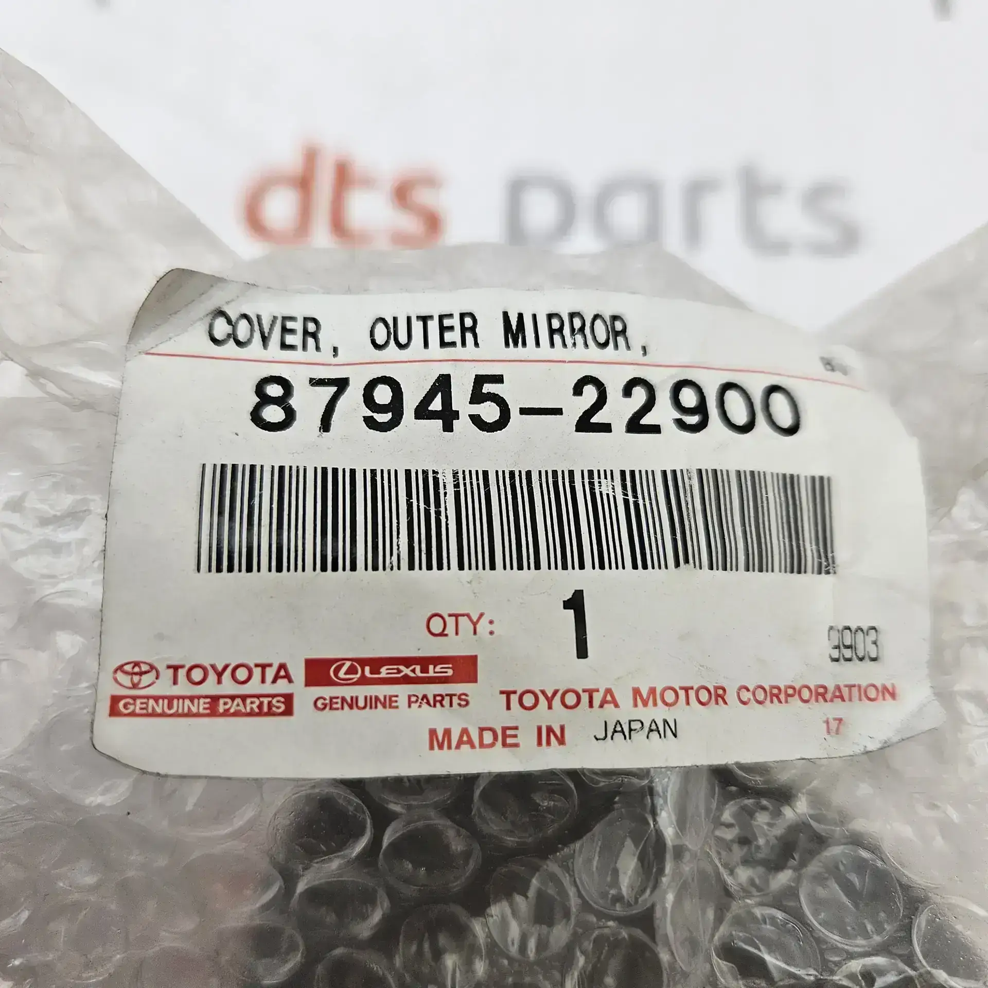 OEM Toyota 8794522900 – Left rear view mirror cover