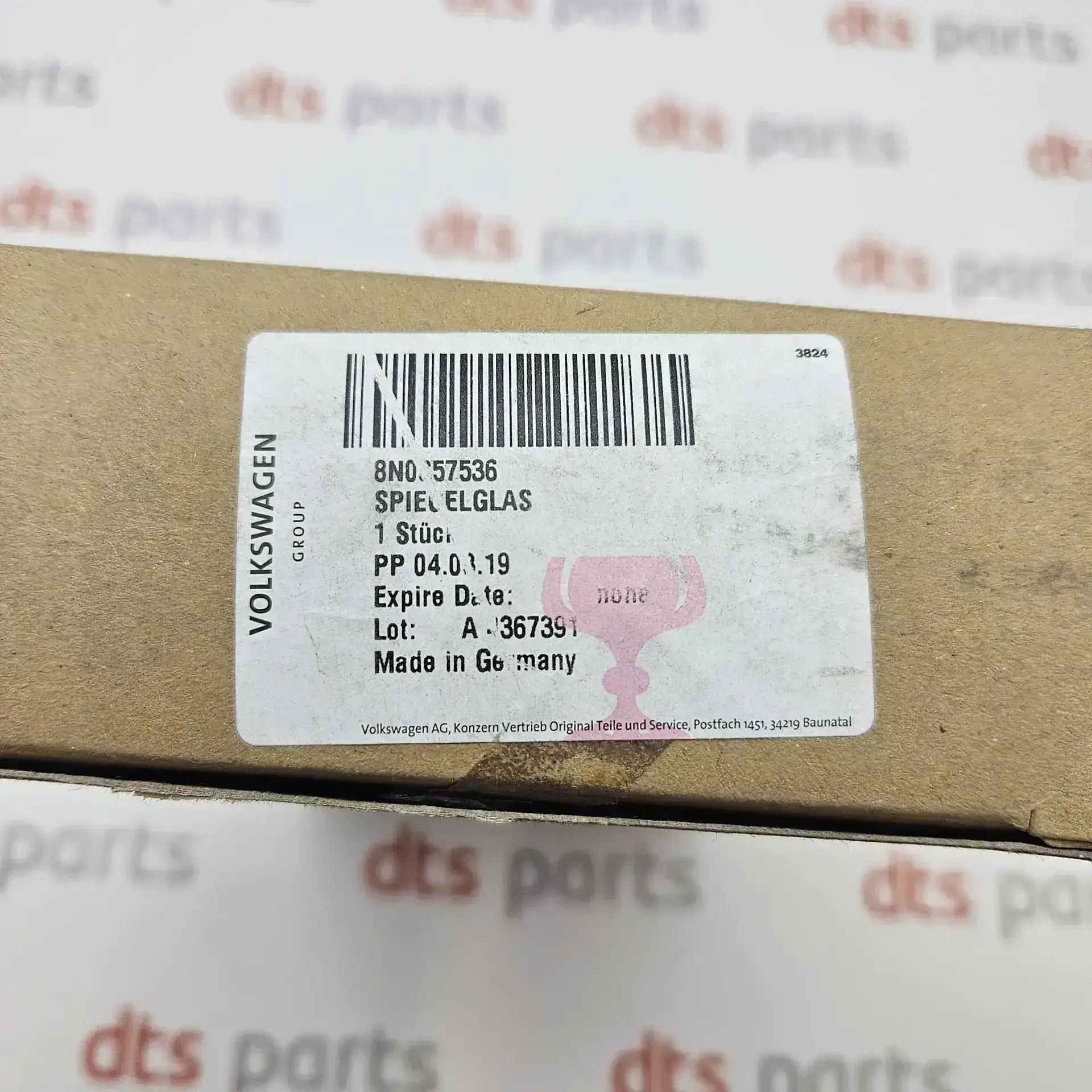 OEM VAG 8N0857536 – Right Door Passenger Side Heated Mirror Glass