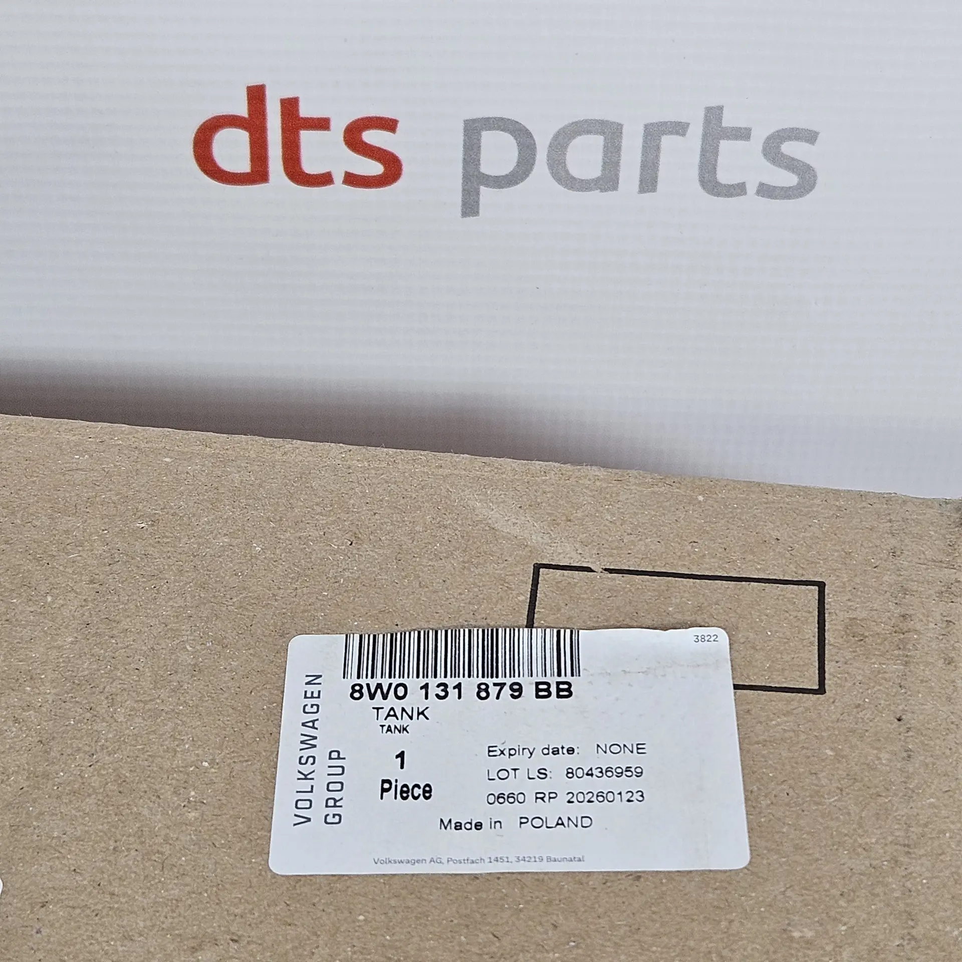 OEM Audi 8W0131879BB – AdBlue Tank