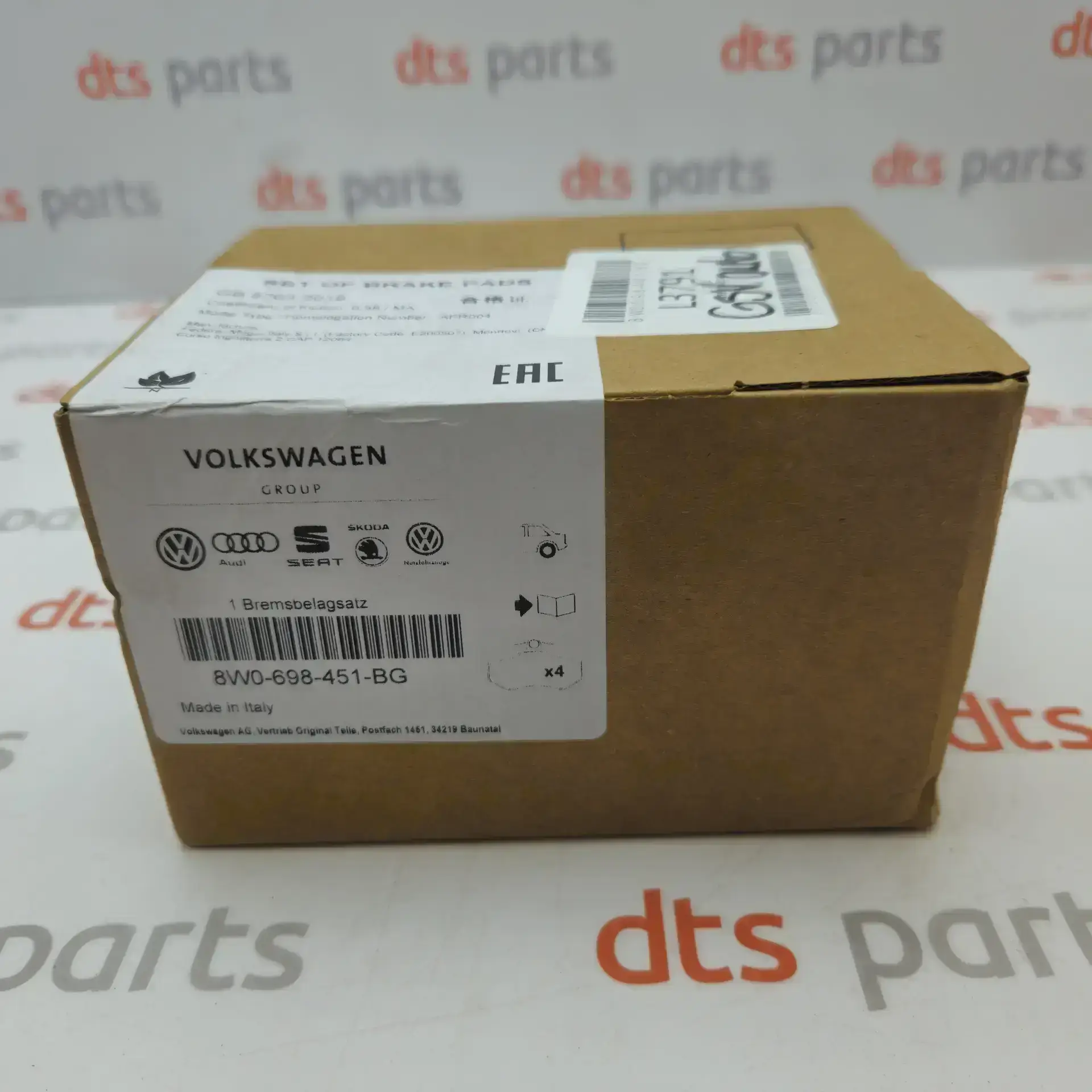 OEM VAG 8W0698451BG – Rear brake pad set