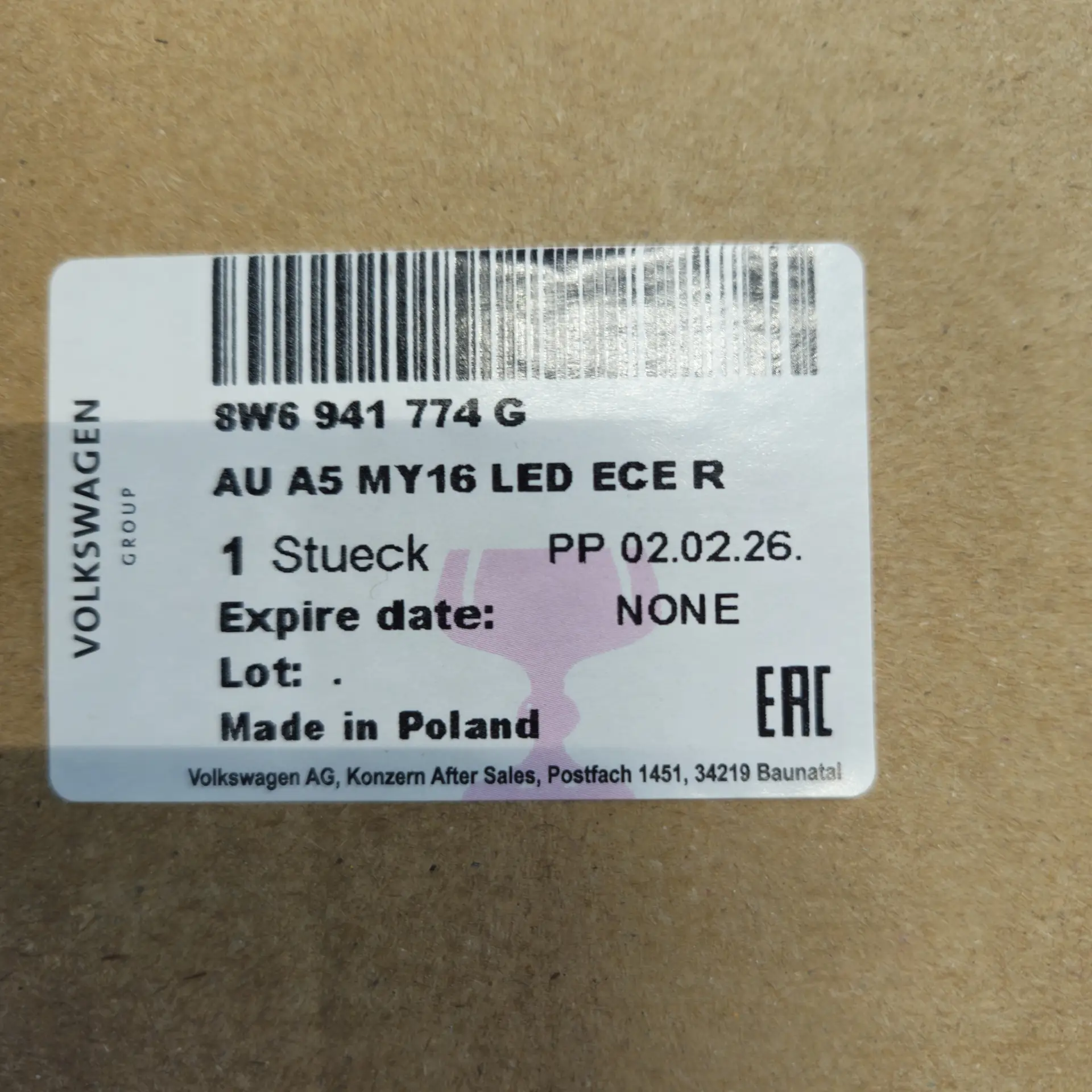 OEM VAG 8W6941774G – Right front matrix LED headlight assembly