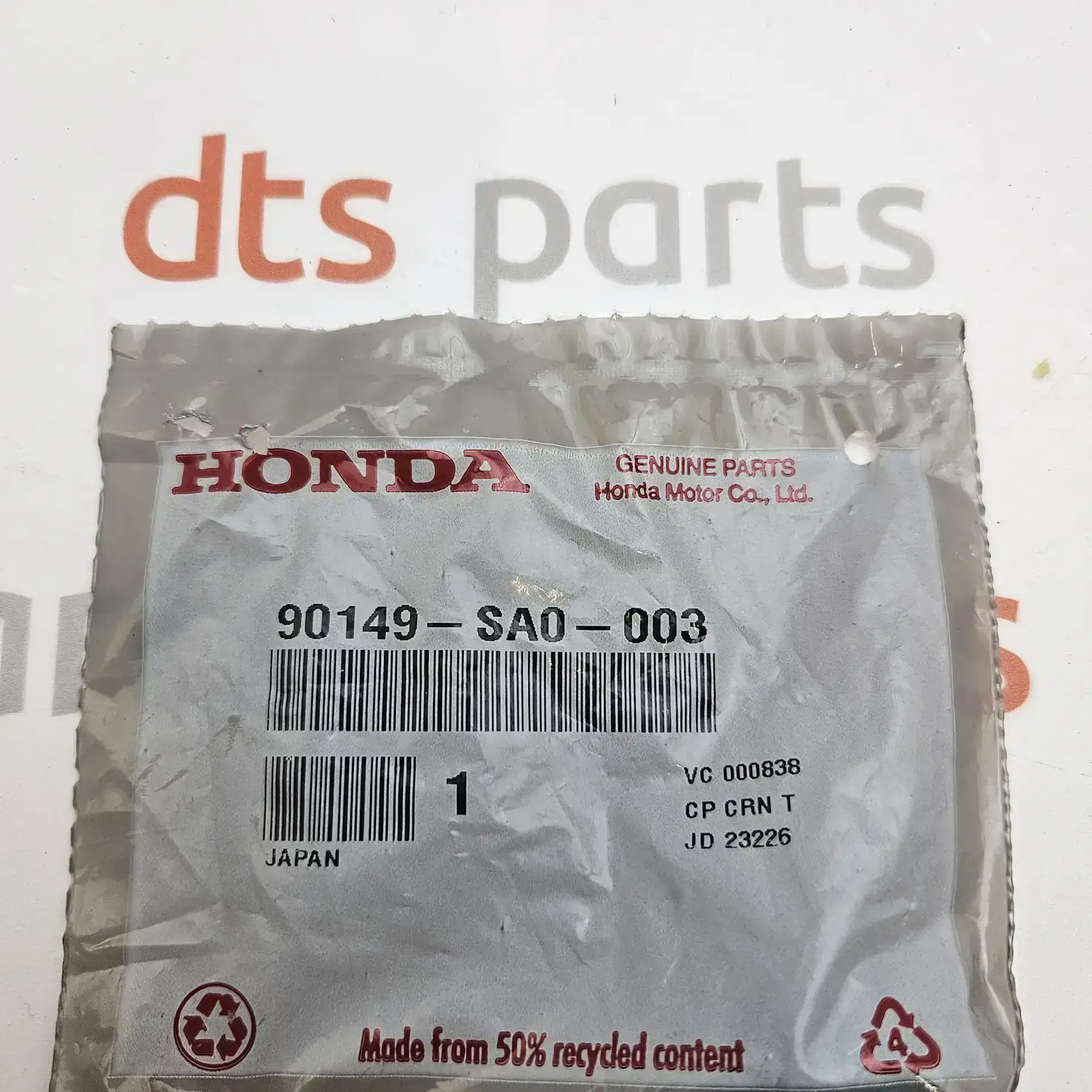 OEM Honda 90149SA0003 – Rear Bumper-bumper Cover Bolt