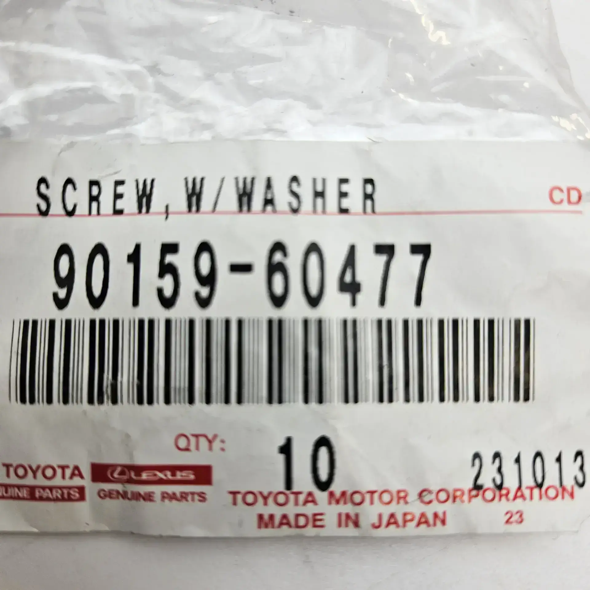 OEM Toyota 9015960477 – Screw