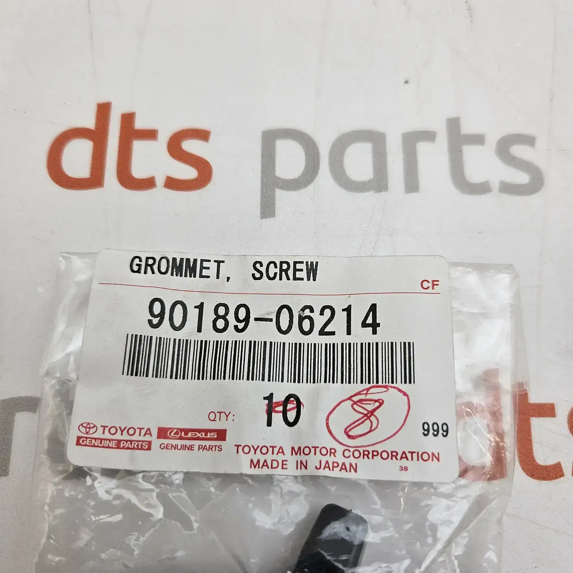 OEM Toyota 9018906214 – Grommet screw, Genuine Toyota
