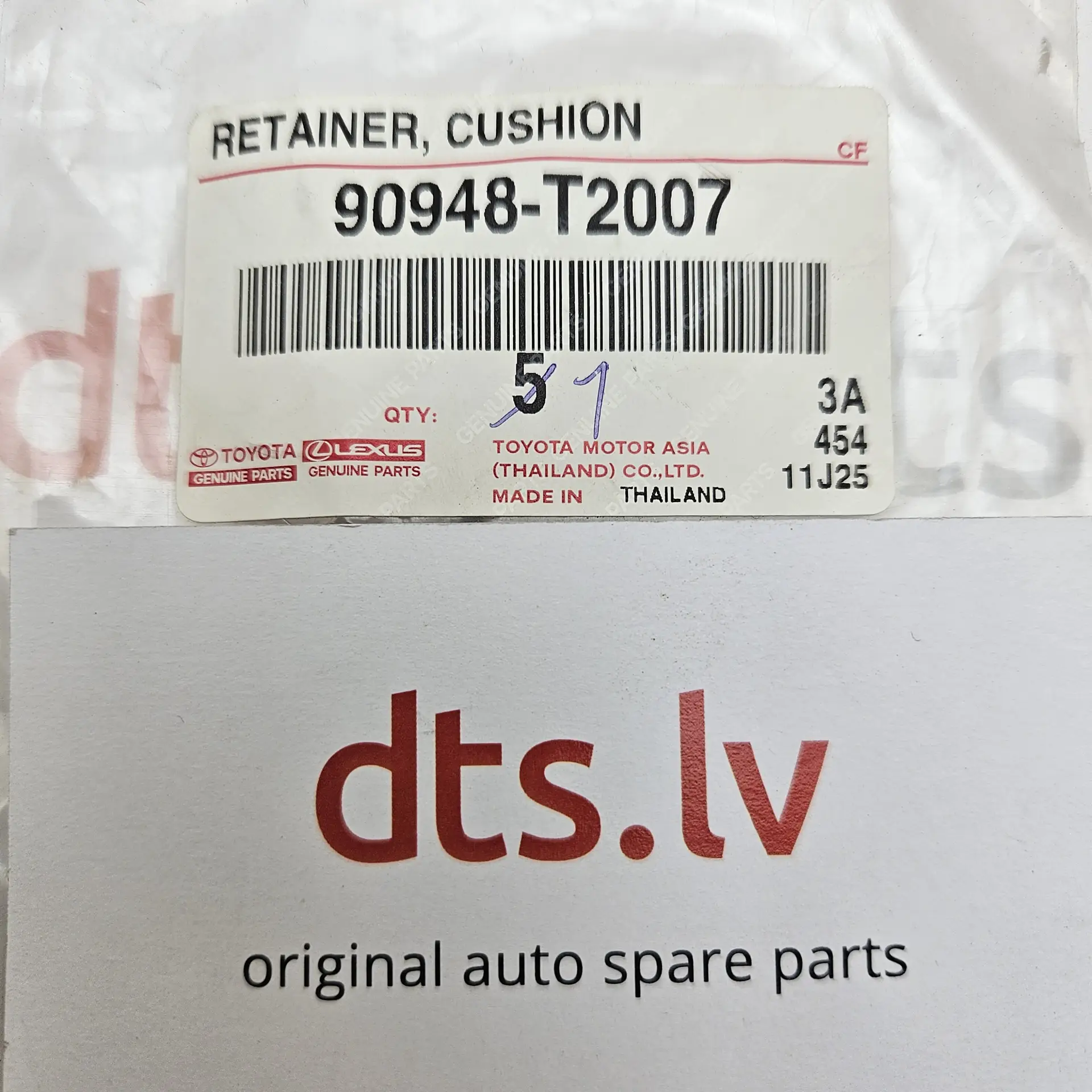 OEM Toyota 90948T2007 – Retainer,cushion