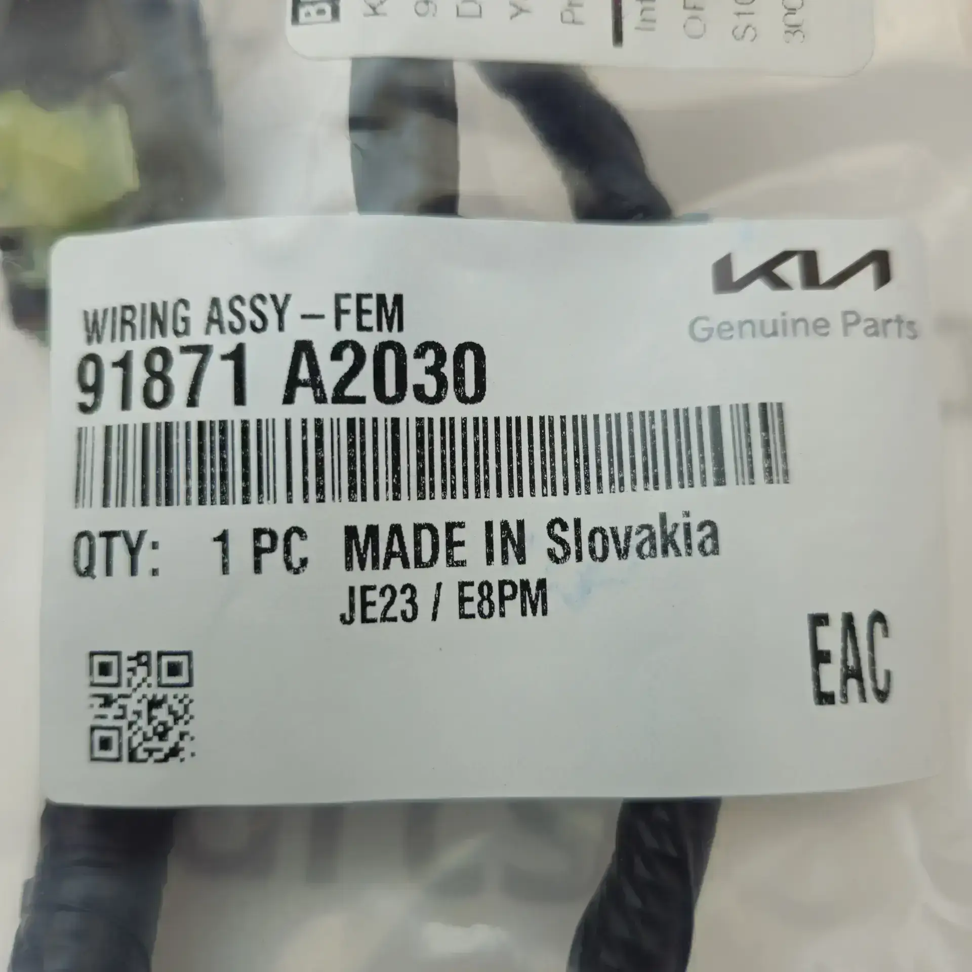 OEM Hyundai 91871A2030 – Front wiring set