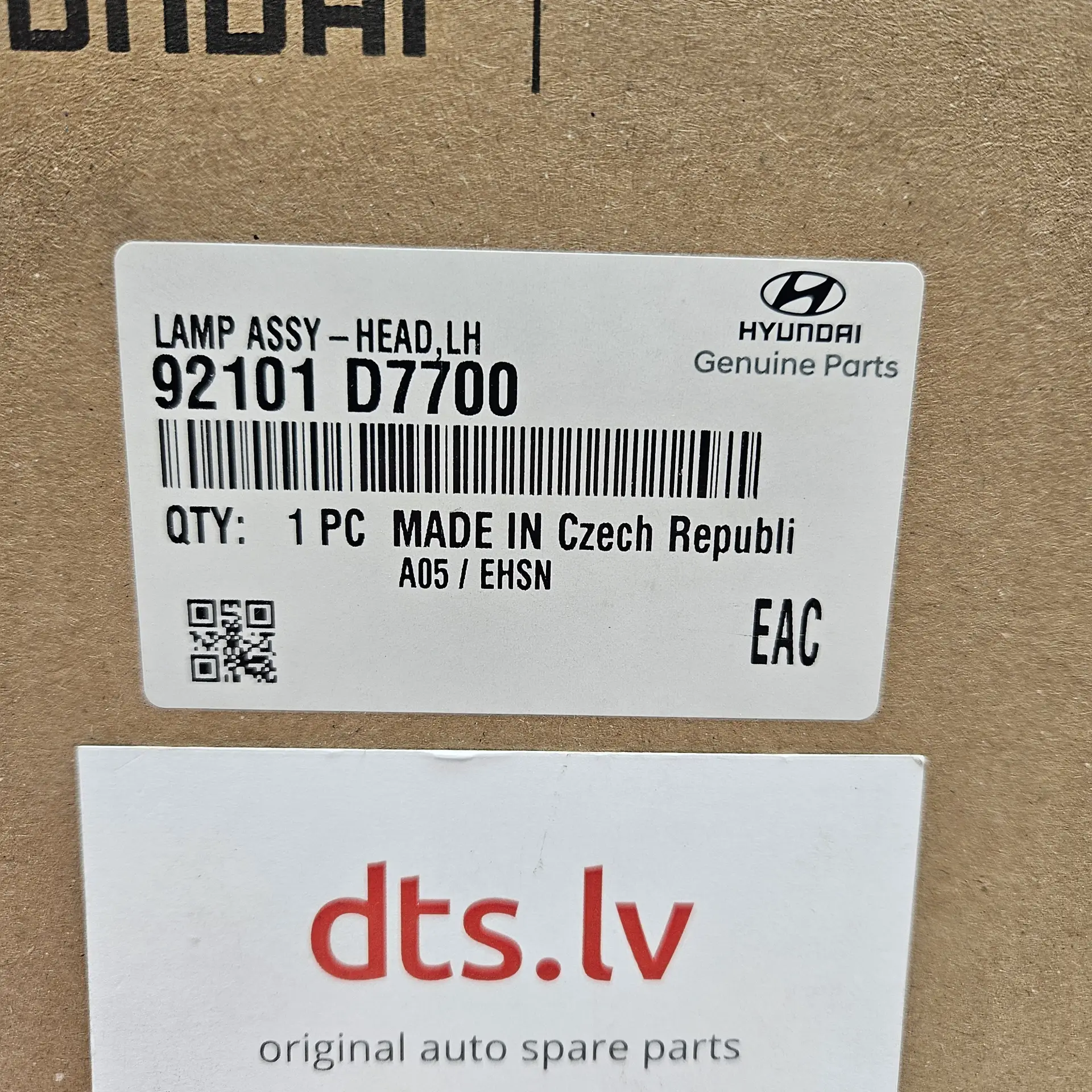 OEM Hyundai 92101D7700 – Front left headlight