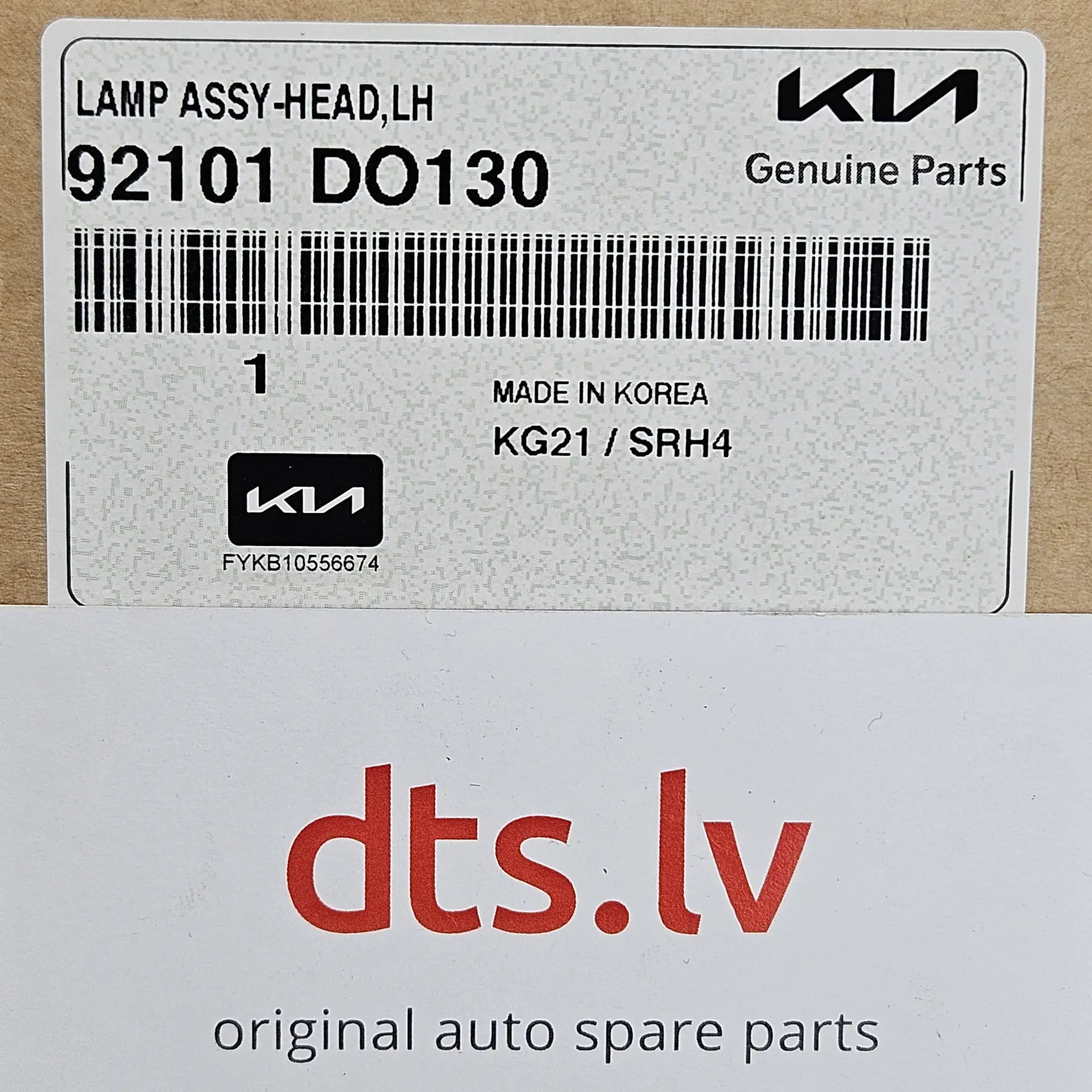 OEM Kia 92101DO130 – Front left headlight