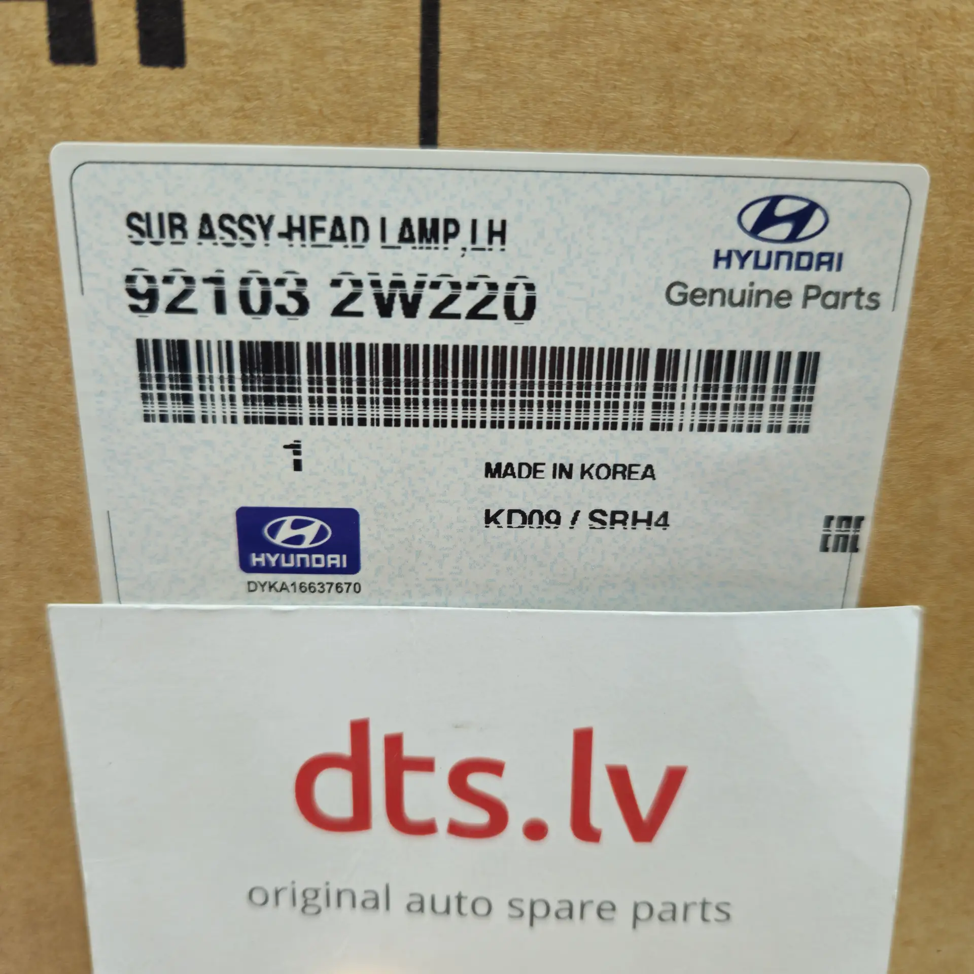 OEM Hyundai 921032W220 – Front Left Main Headlight Assembly