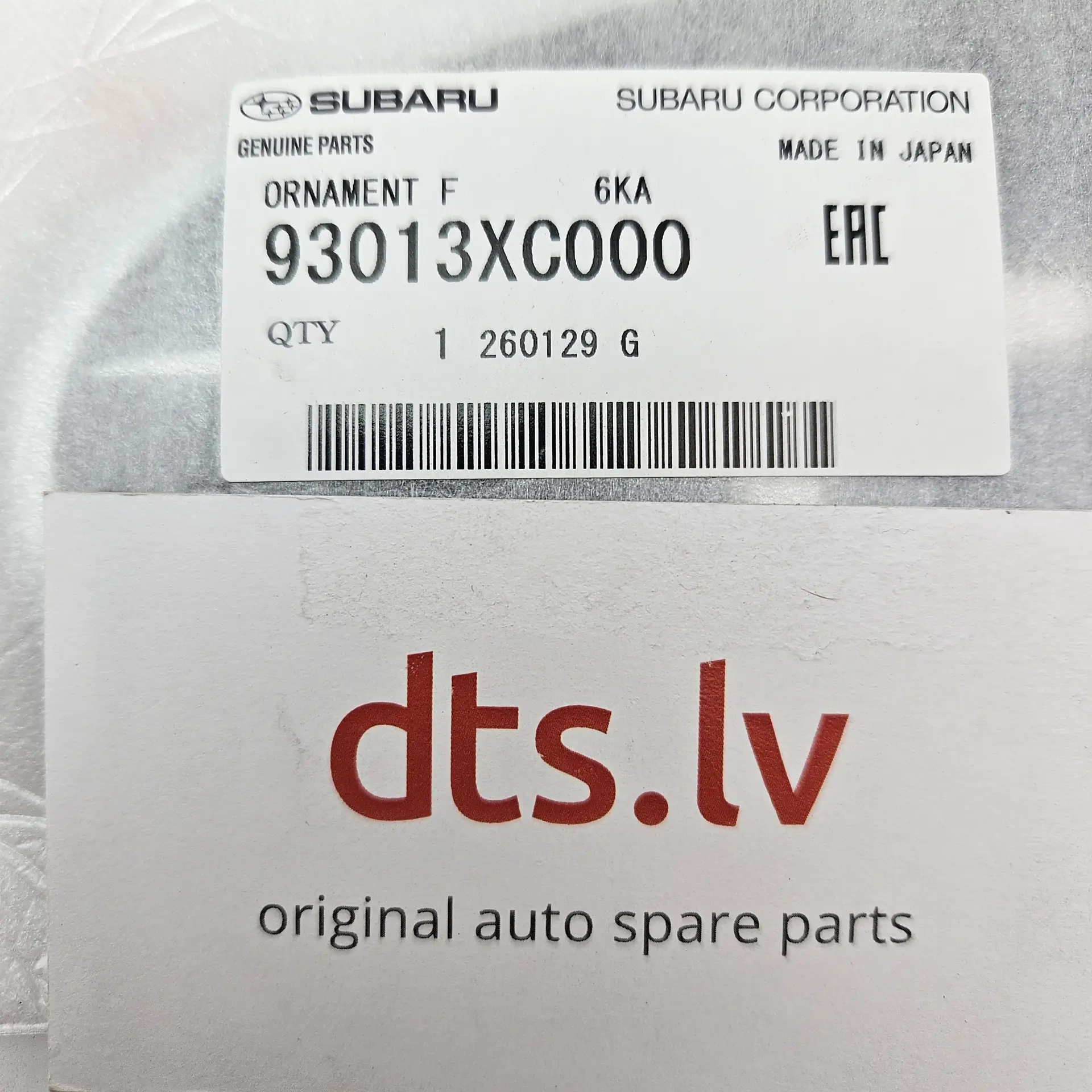 OEM Subaru 93013XC000 – Front radiator grille emblem