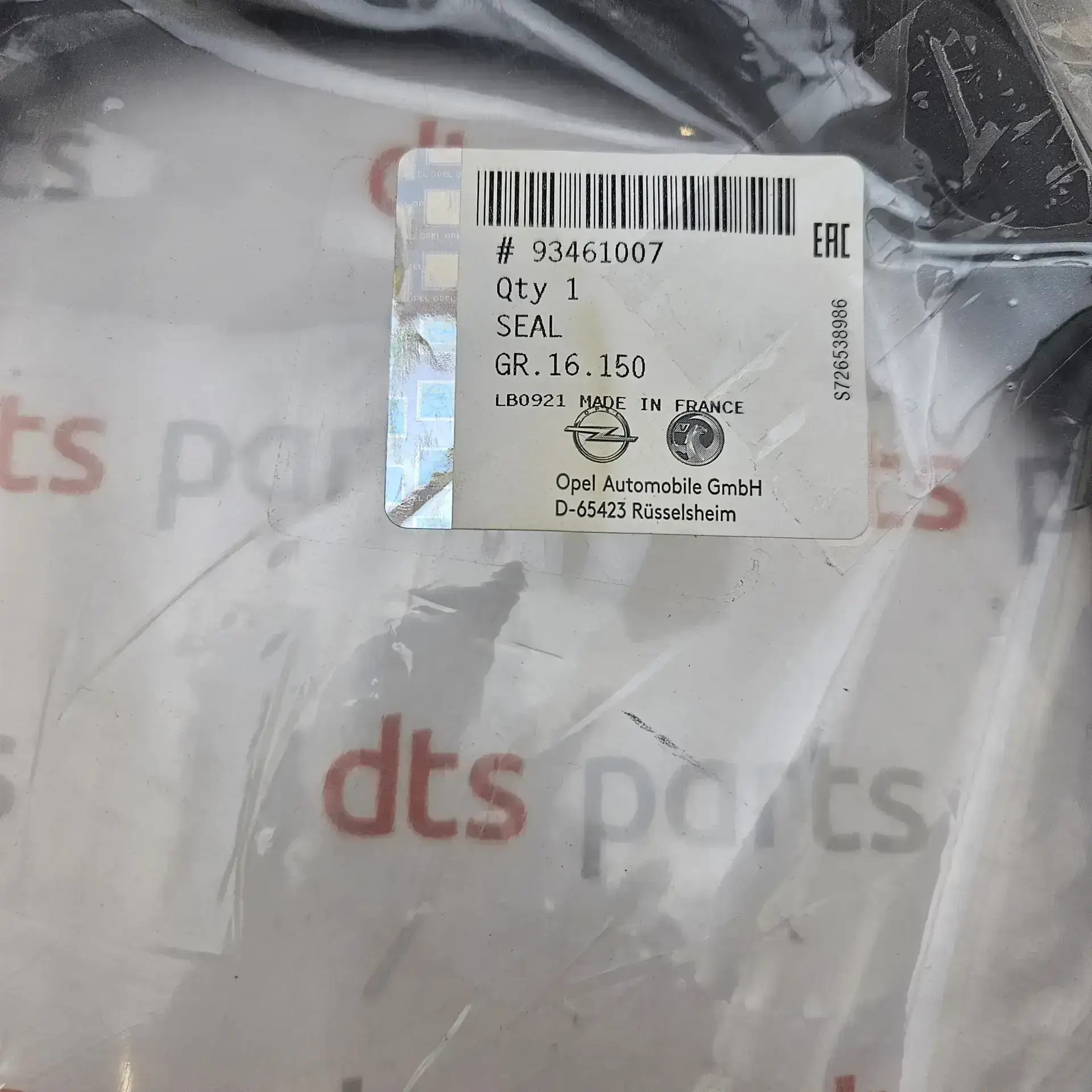 OEM PSA 93461007 – Front left door weatherstrip