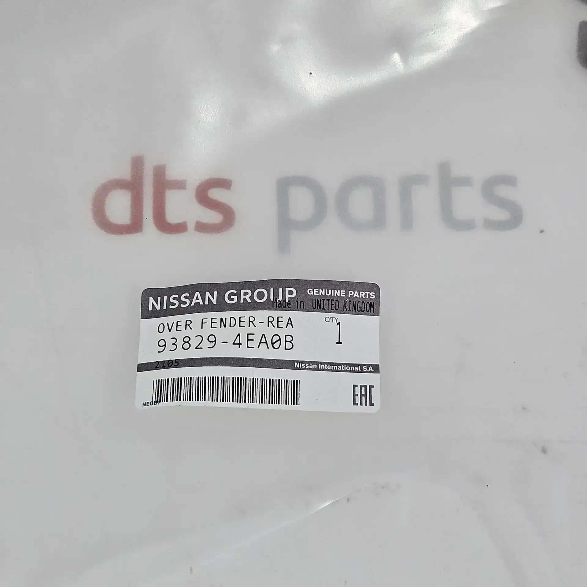 OEM Nissan 938294EA0B – Rear left fender flare