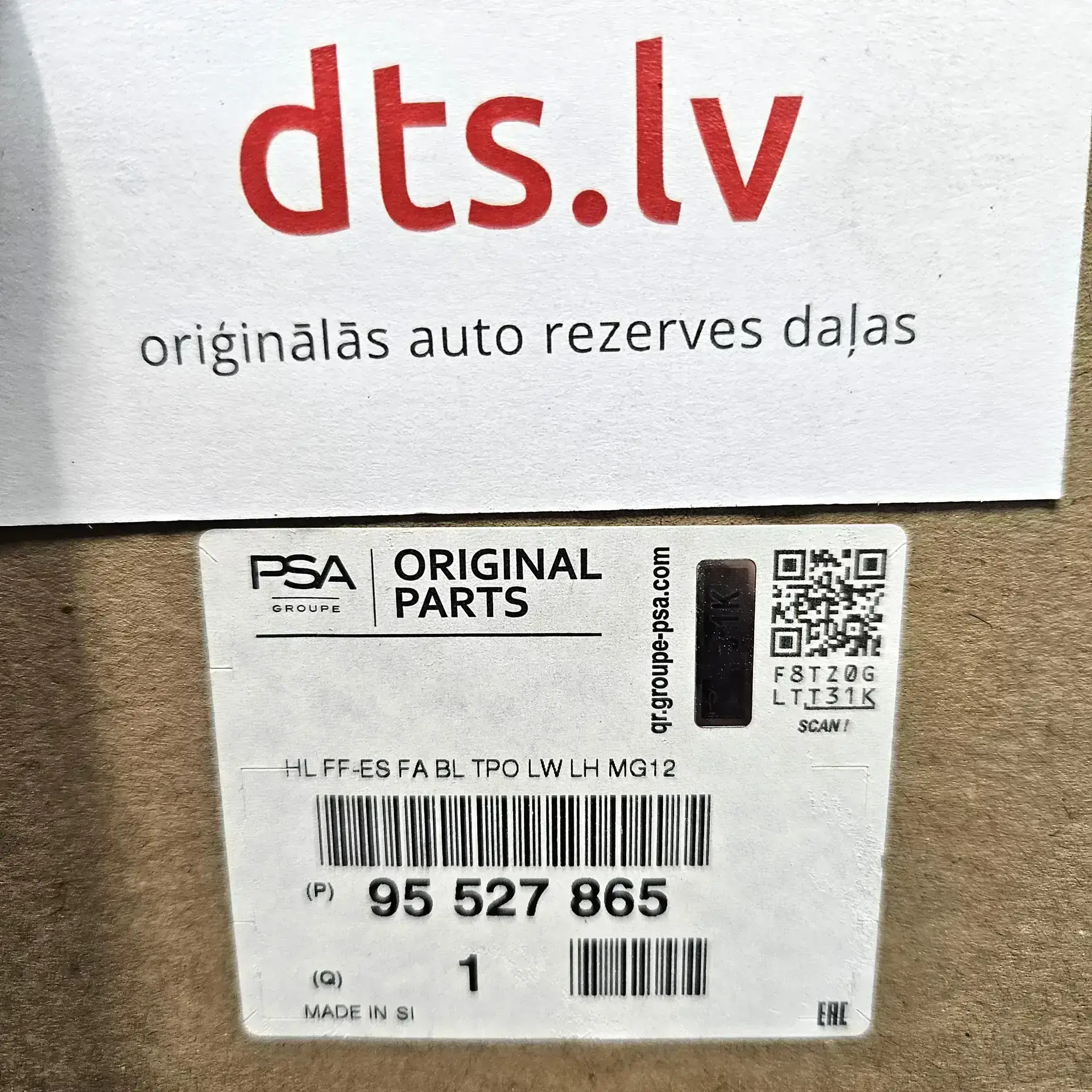 OEM PSA 95527865 – Left headlight