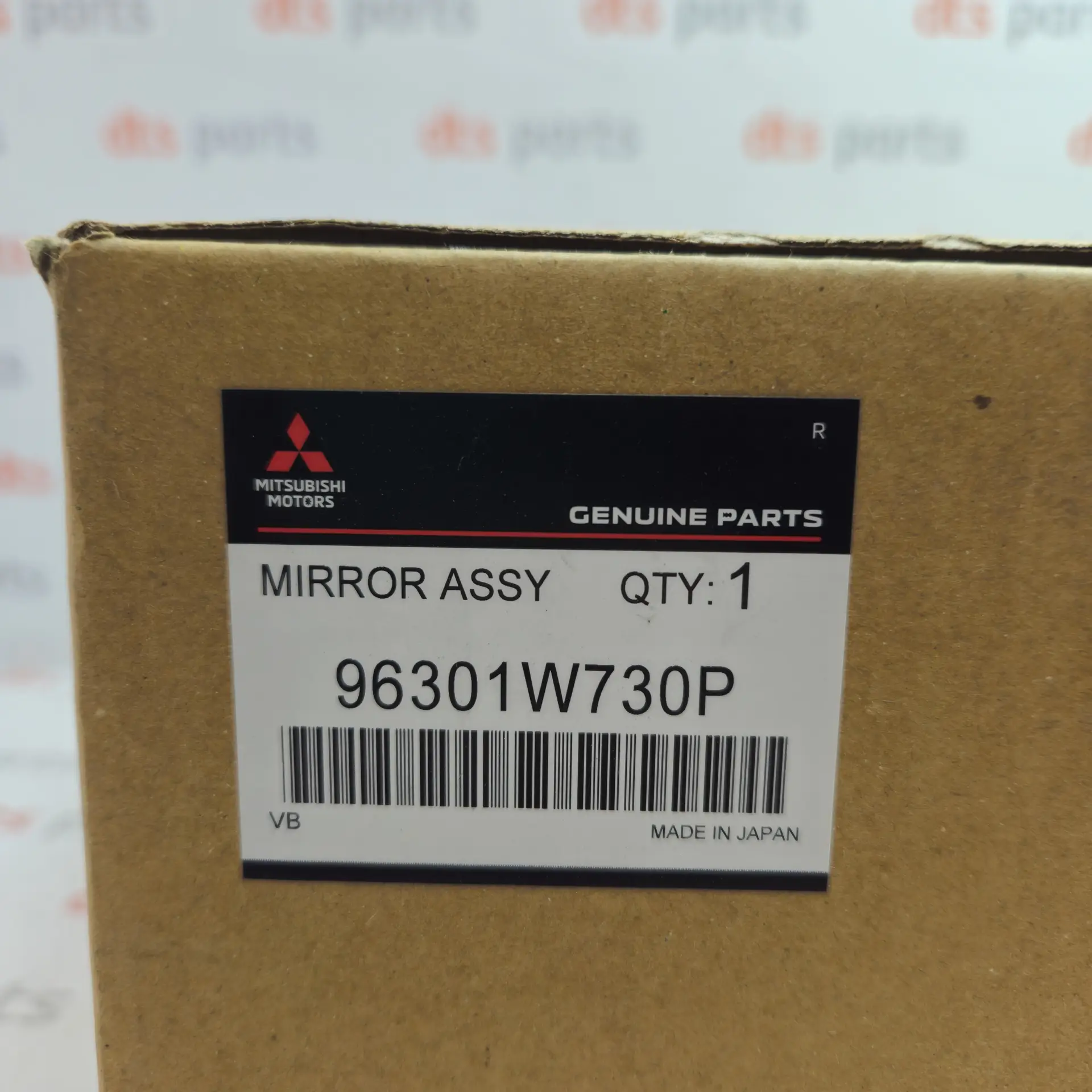 OEM Mitsubishi 96301W730P – Complete exterior door mirror assembly