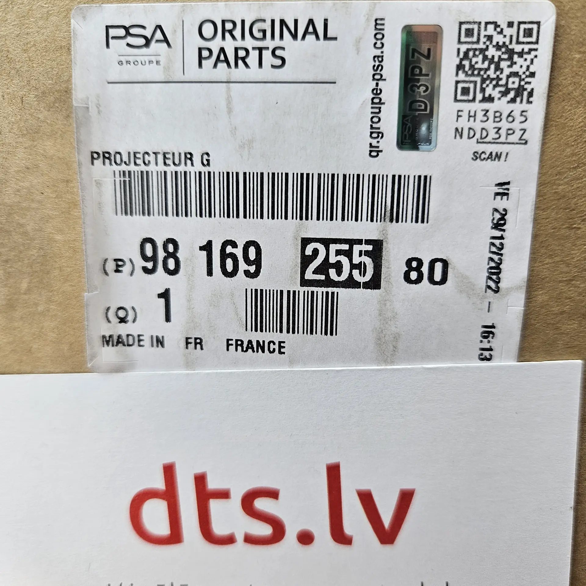 OEM PSA 9816925580 – Front Left LED Headlight Assembly
