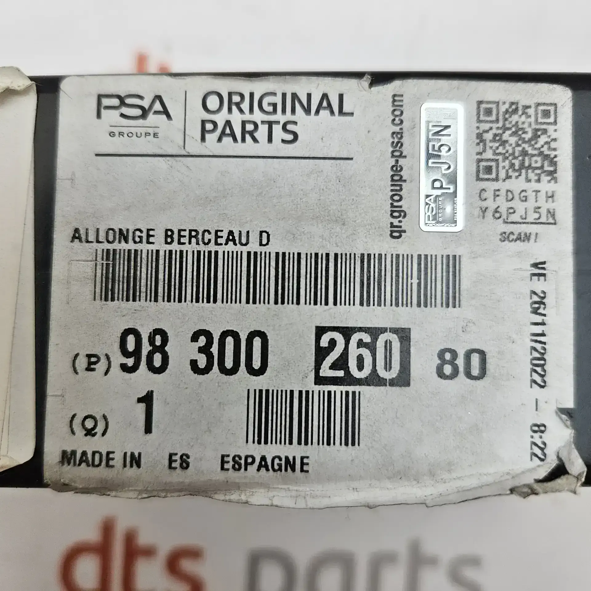 OEM Citroen 9830026080 – Front right subframe extension