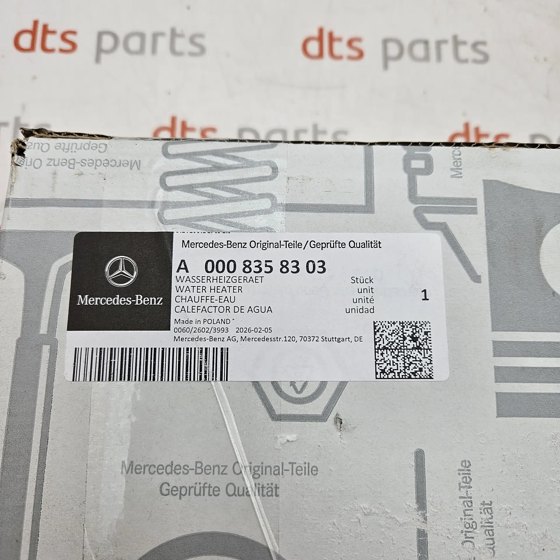 OEM Mercedes A0008358303 – Water heater
