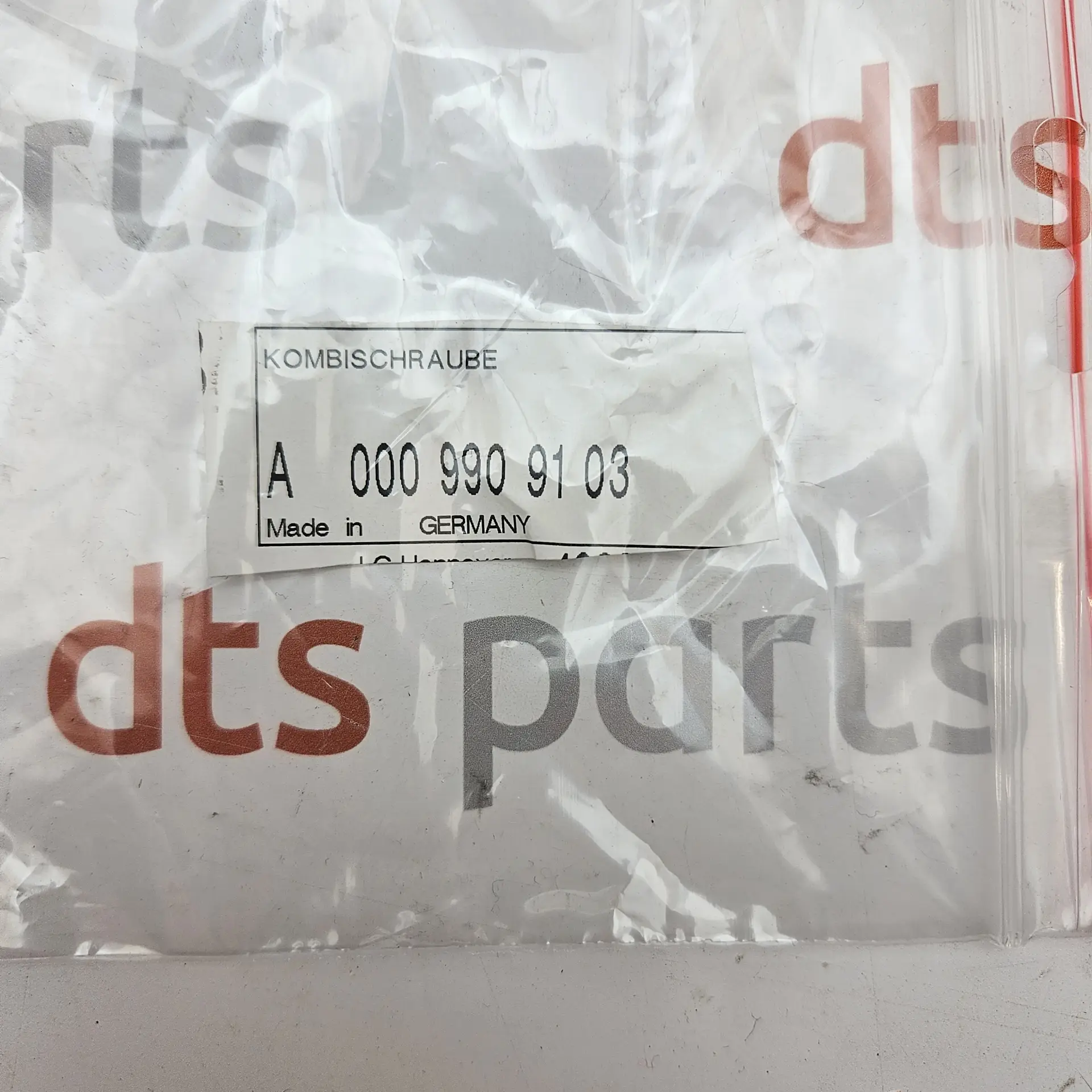OEM Mercedes Benz A0009909103 – Front suspension strut to steering knuckle combi-screw with washer assembly