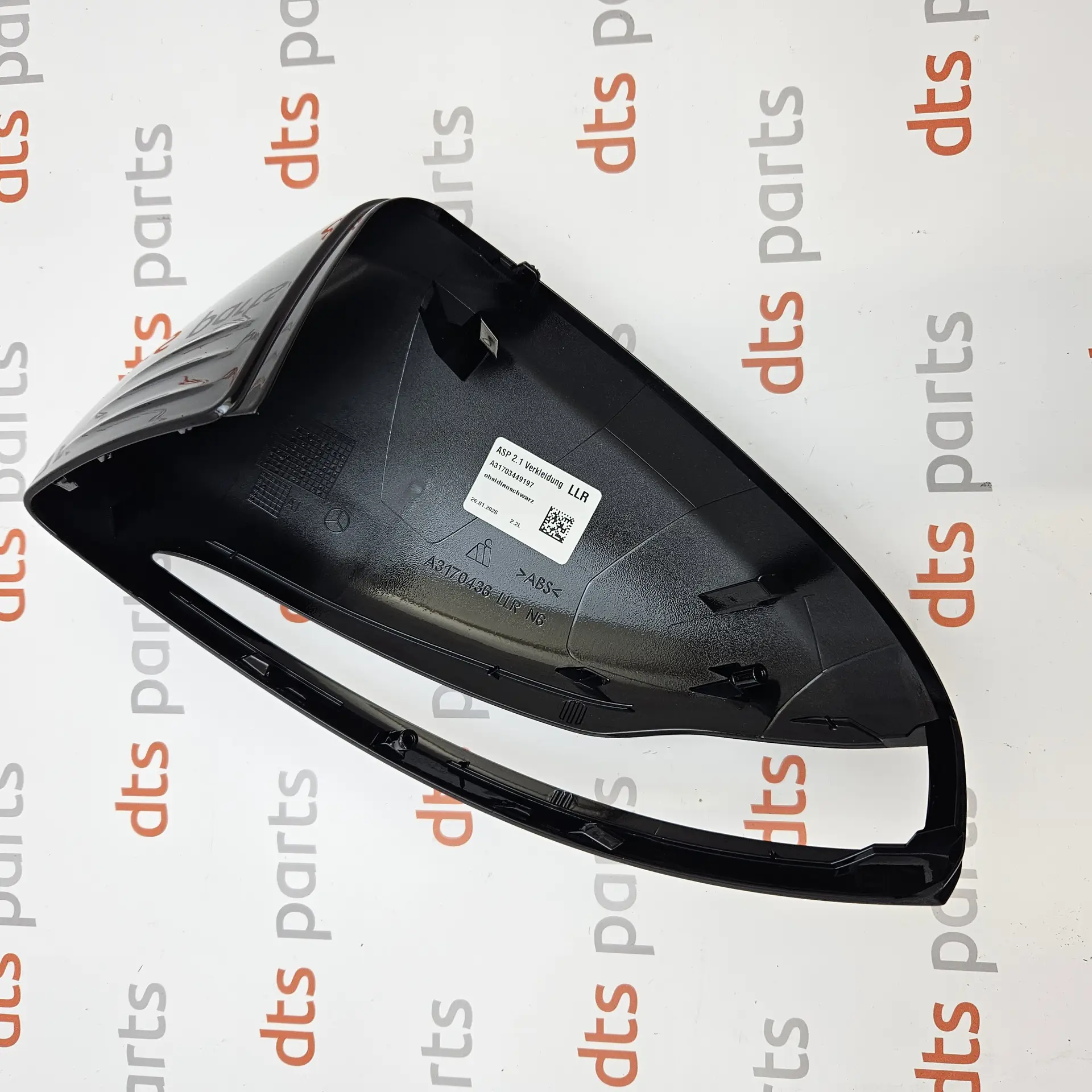 OEM Mercedes Benz A09981150009197 – Exterior side mirror cover housing cap right-hand side high-gloss obsidian black