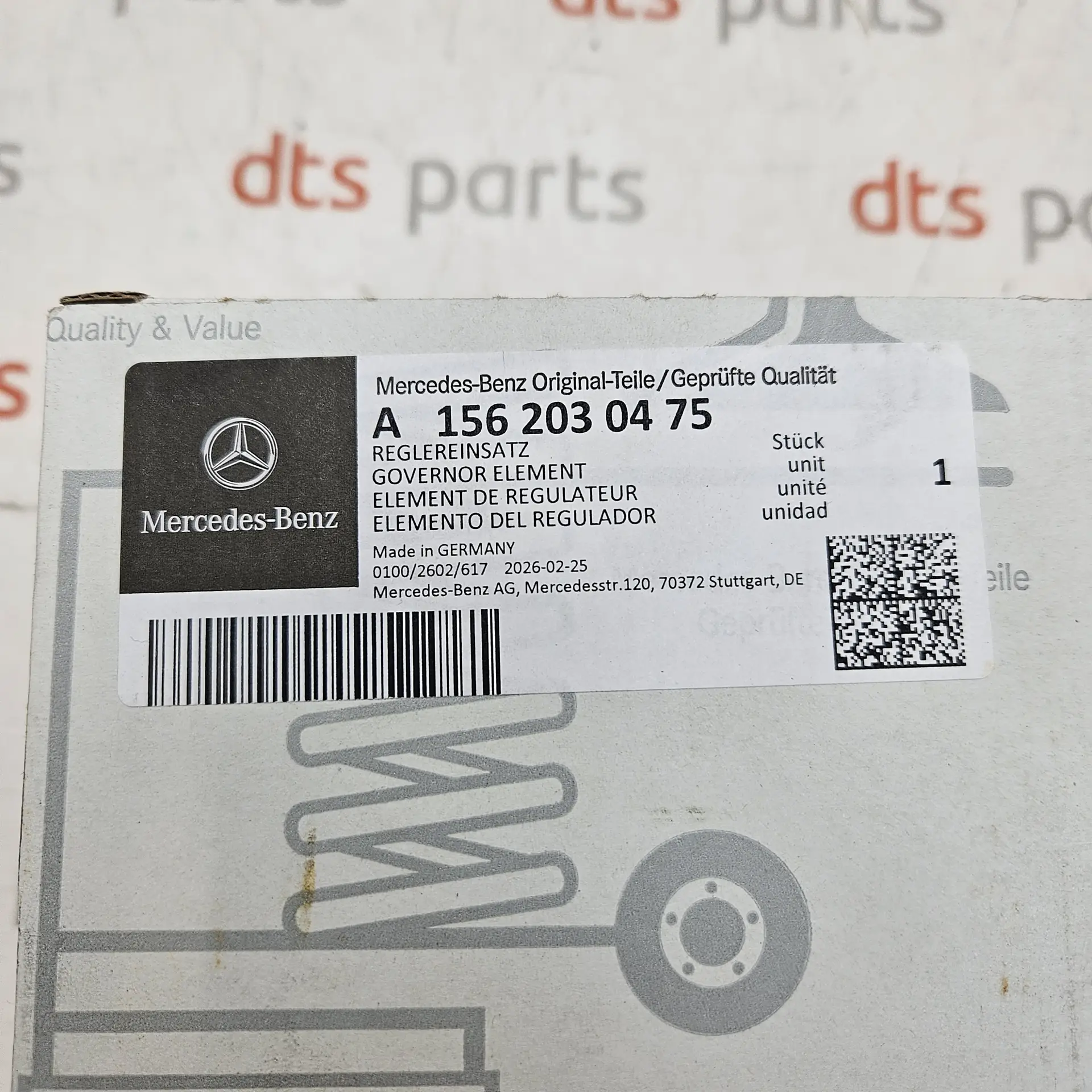 OEM Mercedes Benz A1562030475 – Engine coolant water line metal bypass pipe