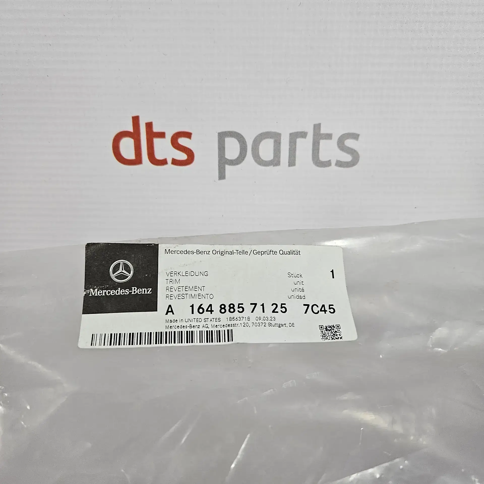 OEM Mercedes A16488571257C45 – Front bumper spoiler