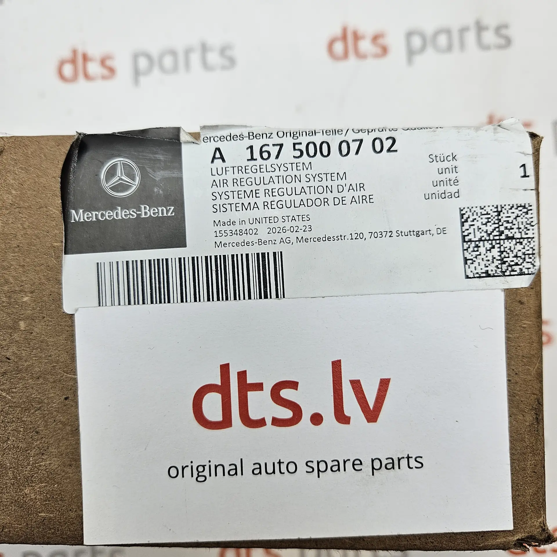 OEM Mercedes Benz A1675000702 – Front radiator active air shutter flap assembly
