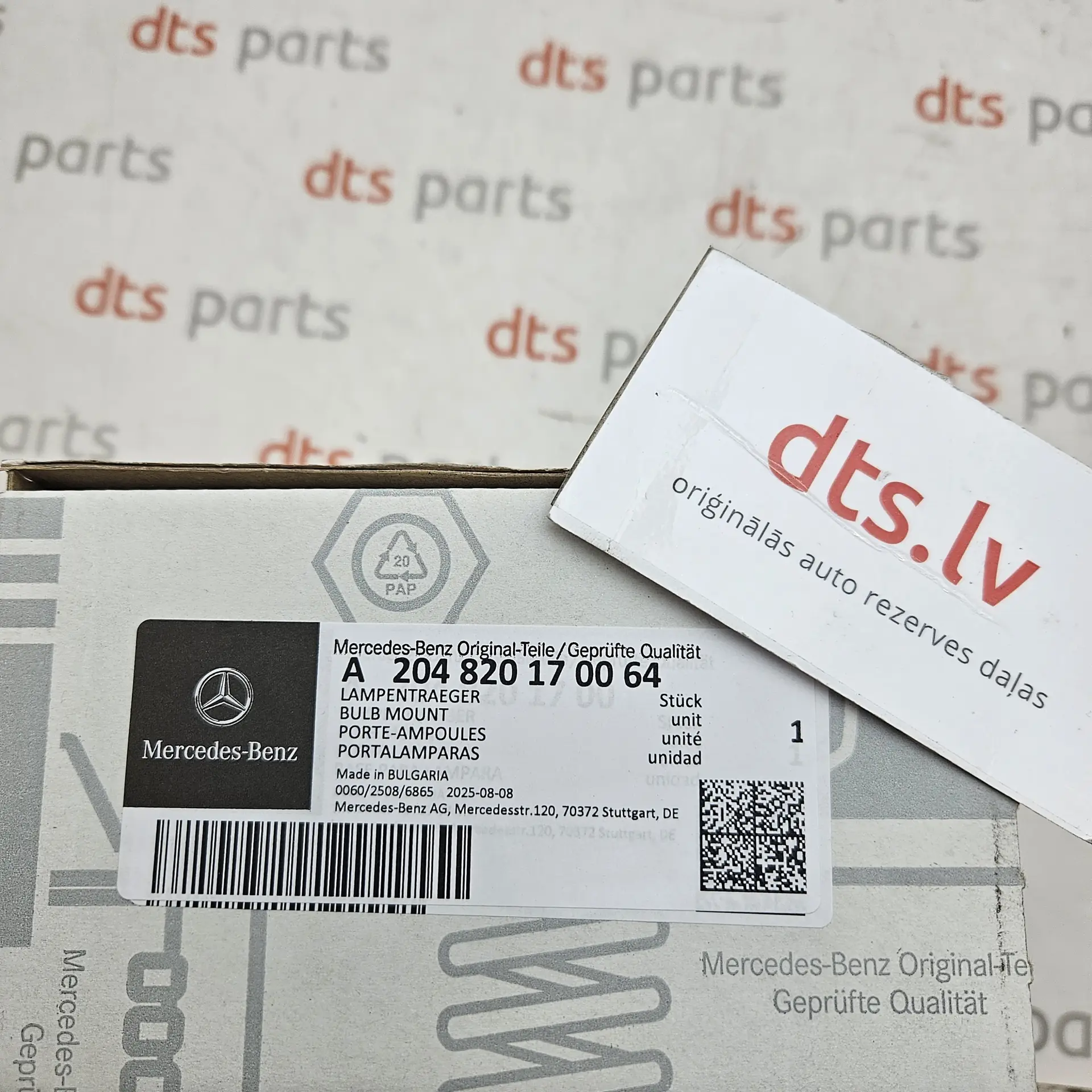 OEM Mercedes A204820170064 – Rear left-hand tail light bulb holder circuit board carrier