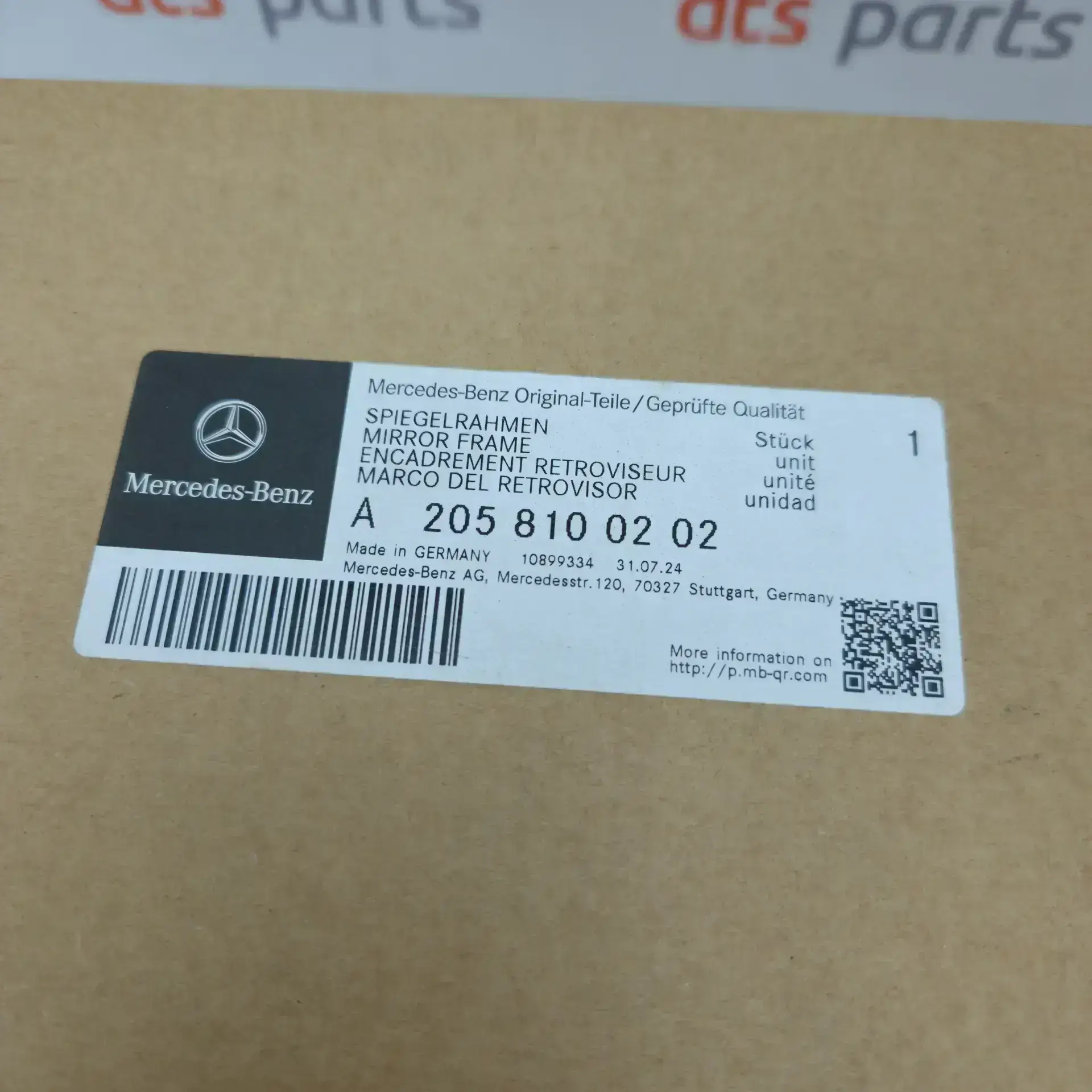 OEM Mercedes A2058100202 – Front right rear view mirror