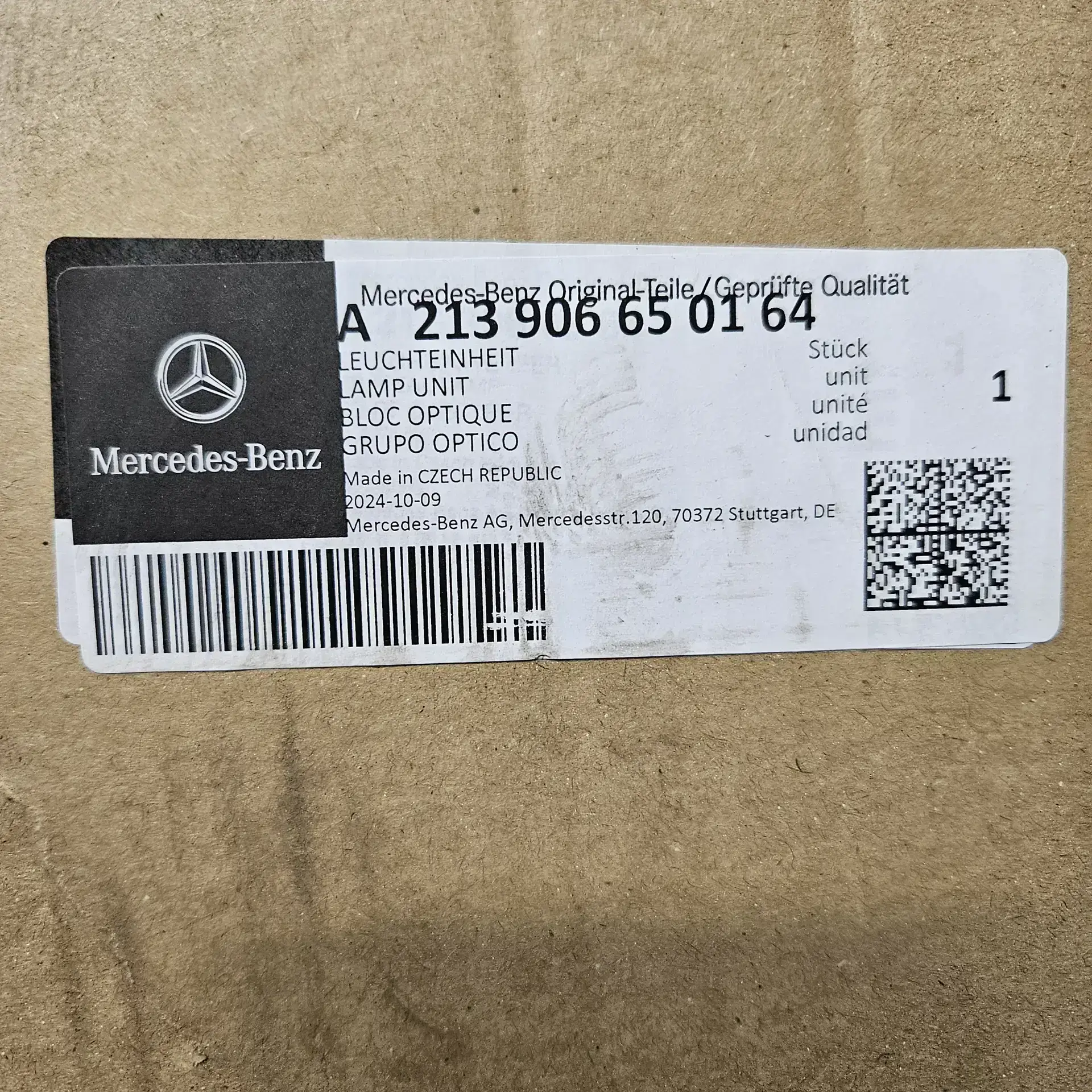OEM Mercedes A213906650164 – Front left headlight