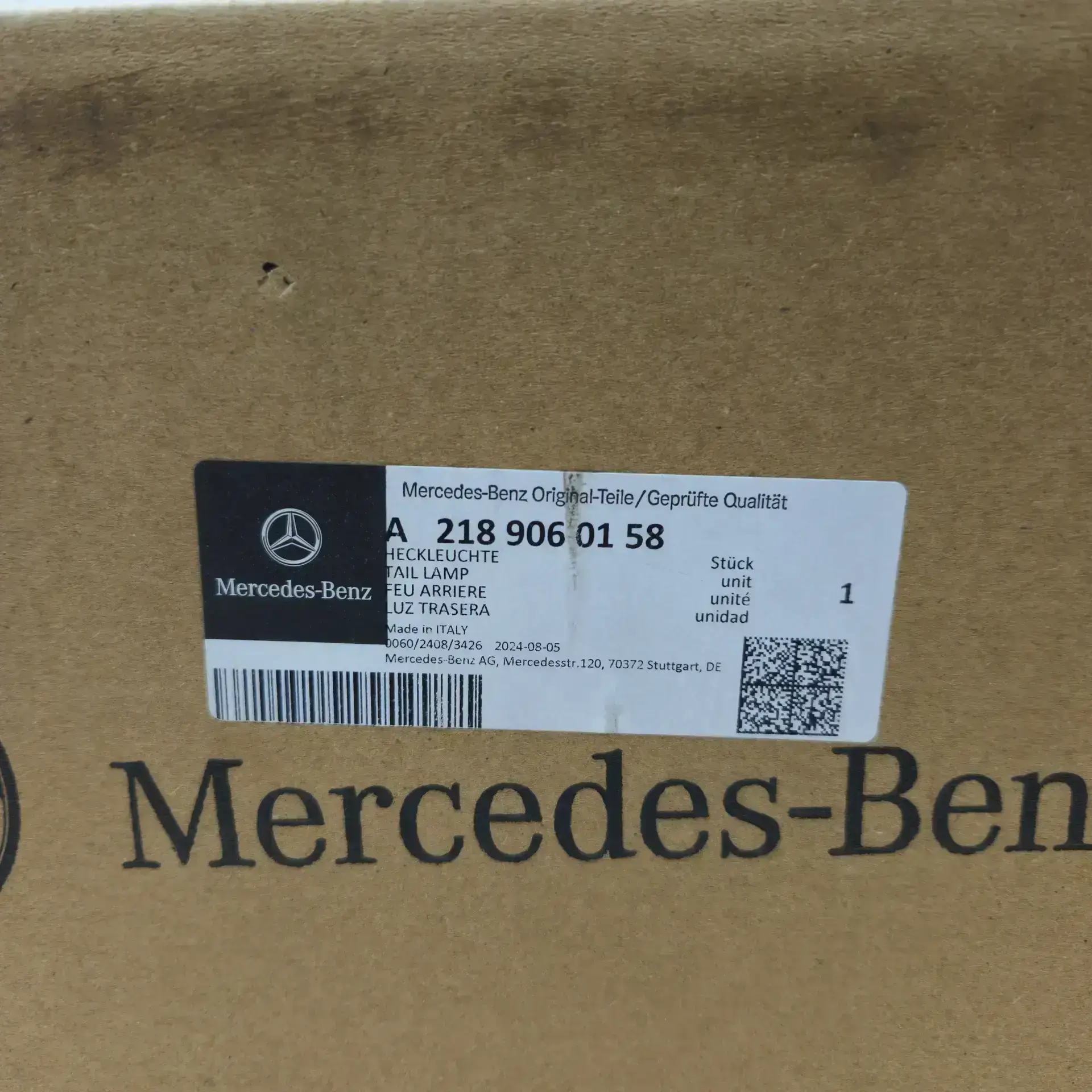 OEM Mercedes A2189060158 – Rear left taillight