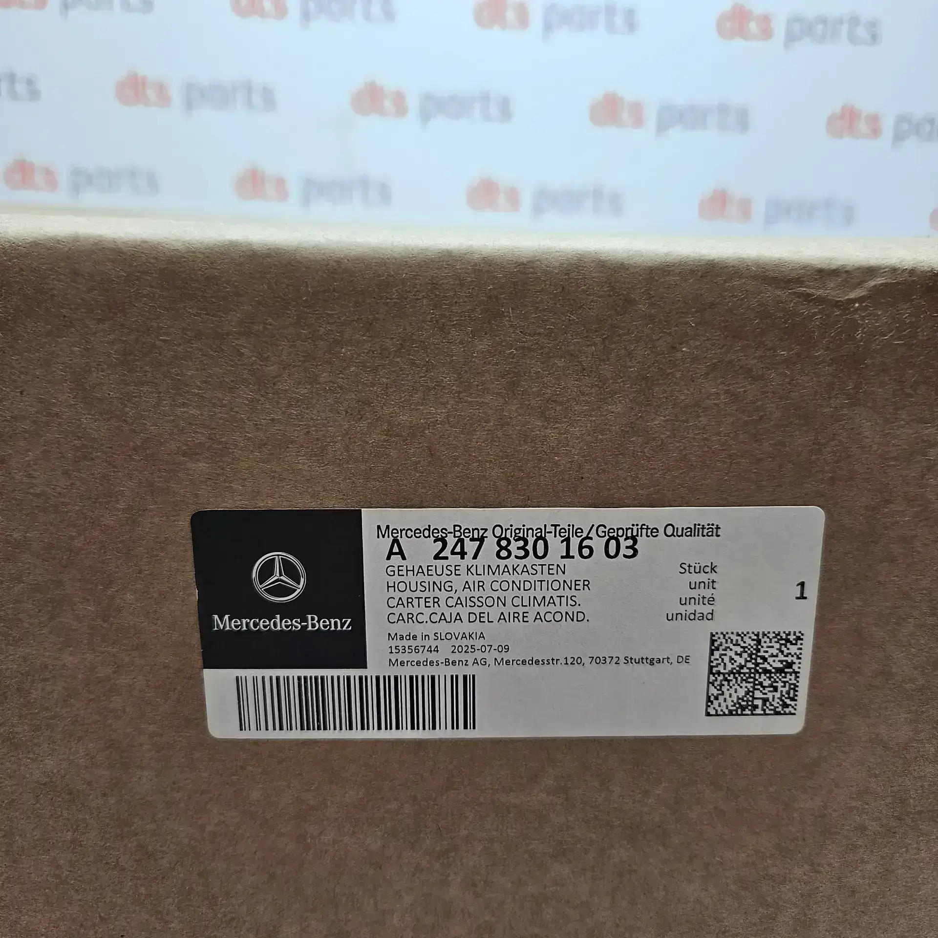 OEM Mercedes A2478301603 – Air conditioning housing