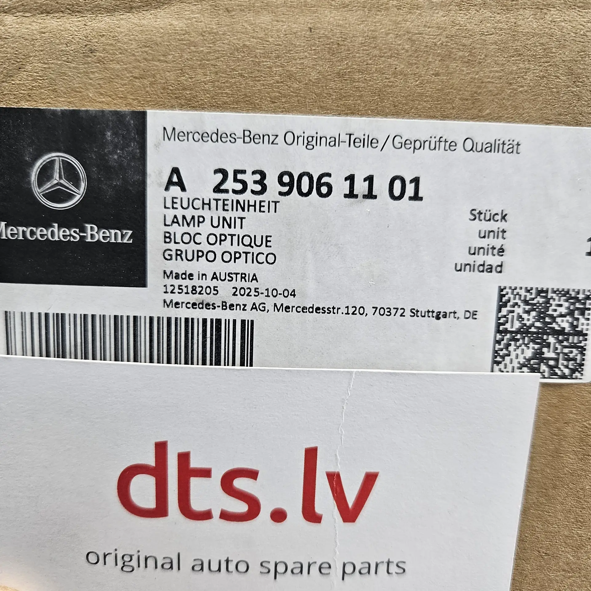 OEM Mercedes A2539061101 – Front left headlight