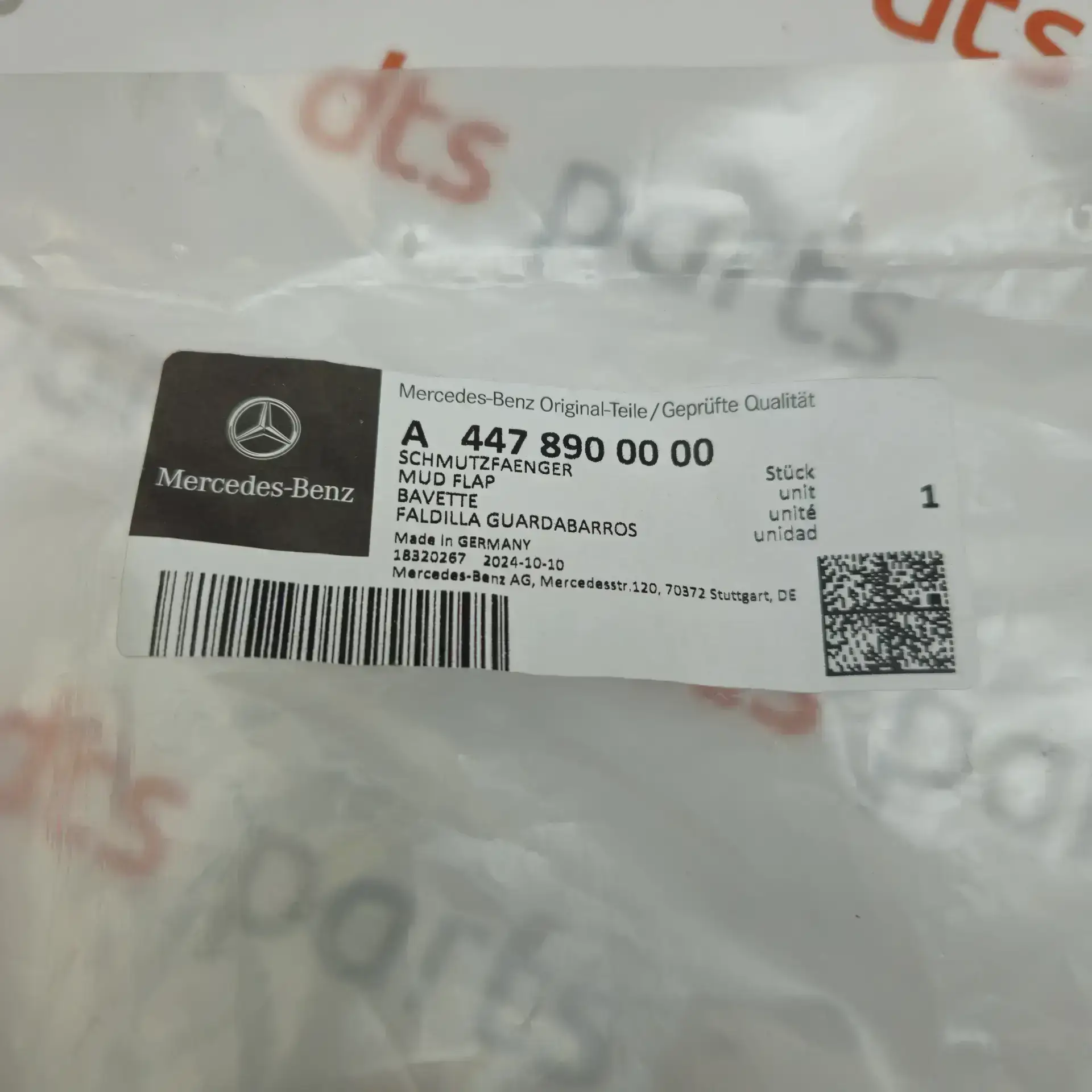 OEM Mercedes A4478900000 – Front mud flaps