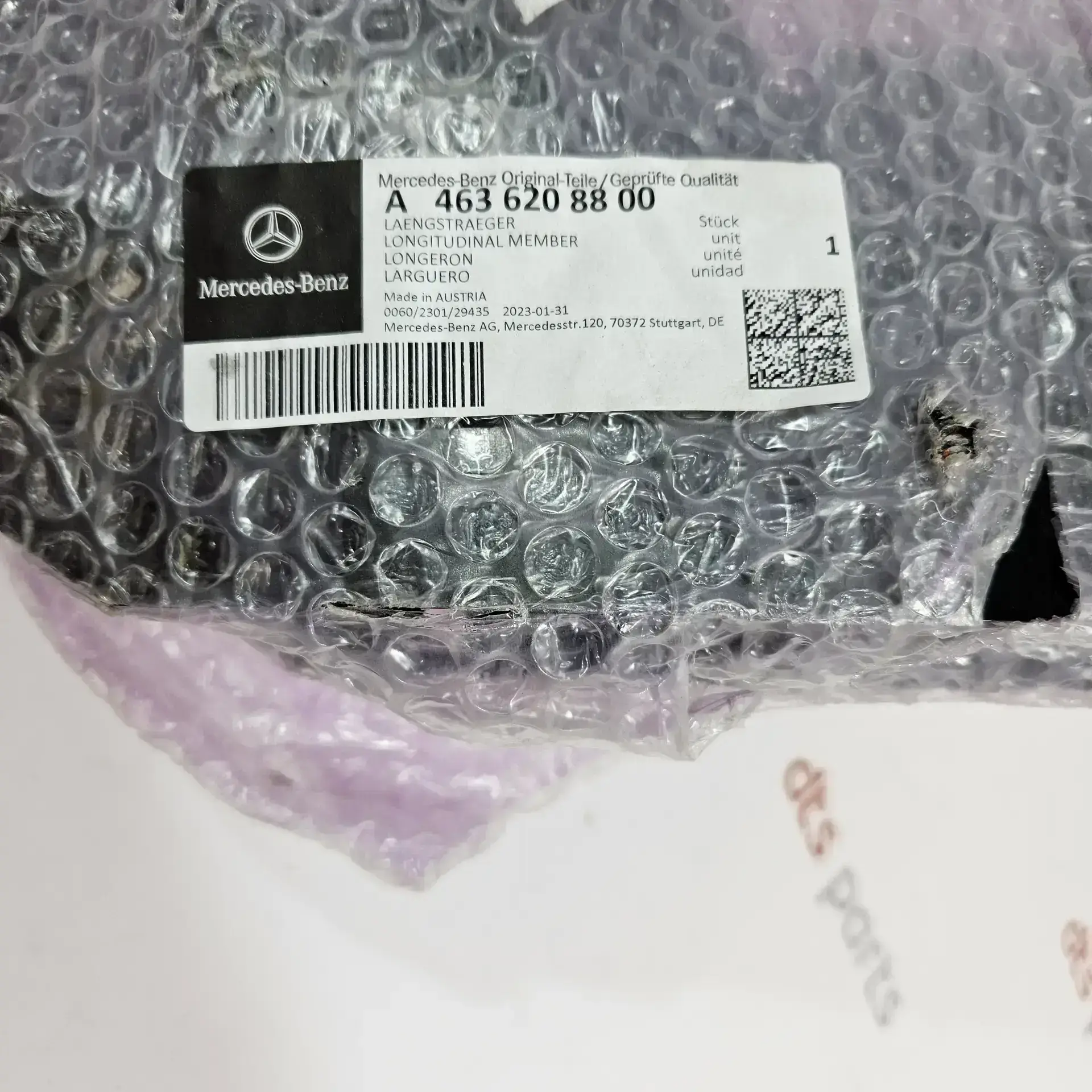 OEM Mercedes A4636208800 – Front right longeron