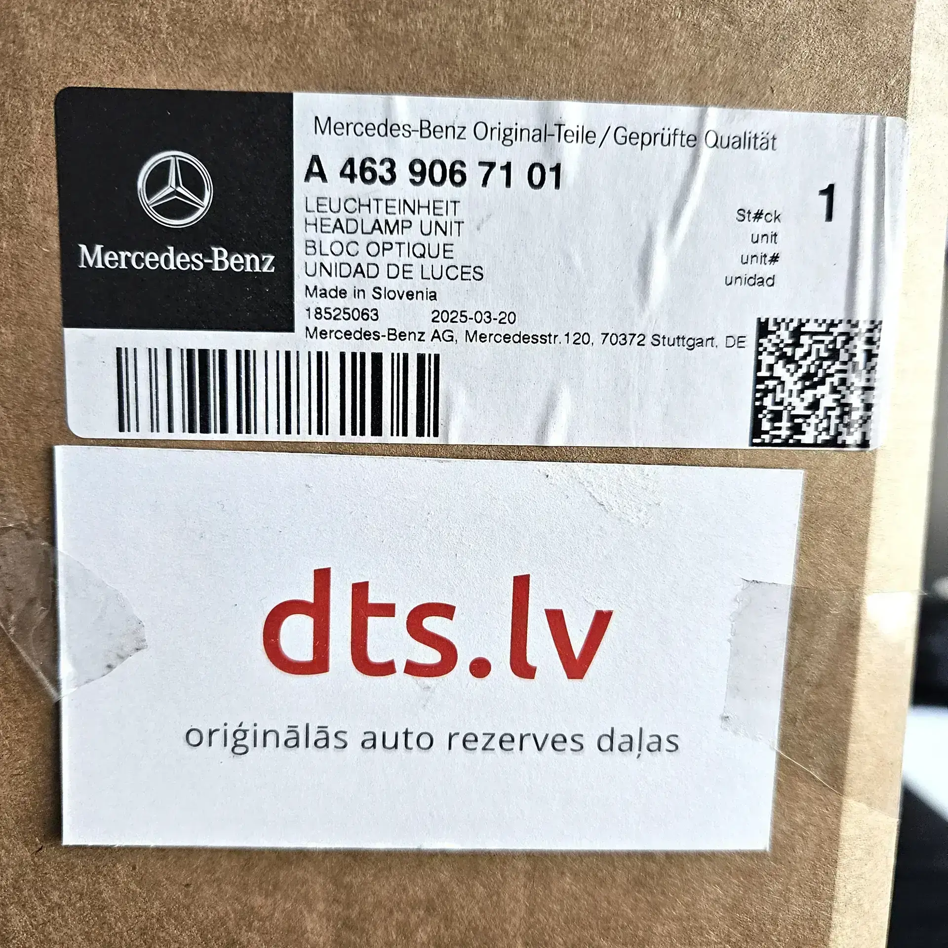 OEM Mercedes A4639067101 – Black multibeam LED headlight