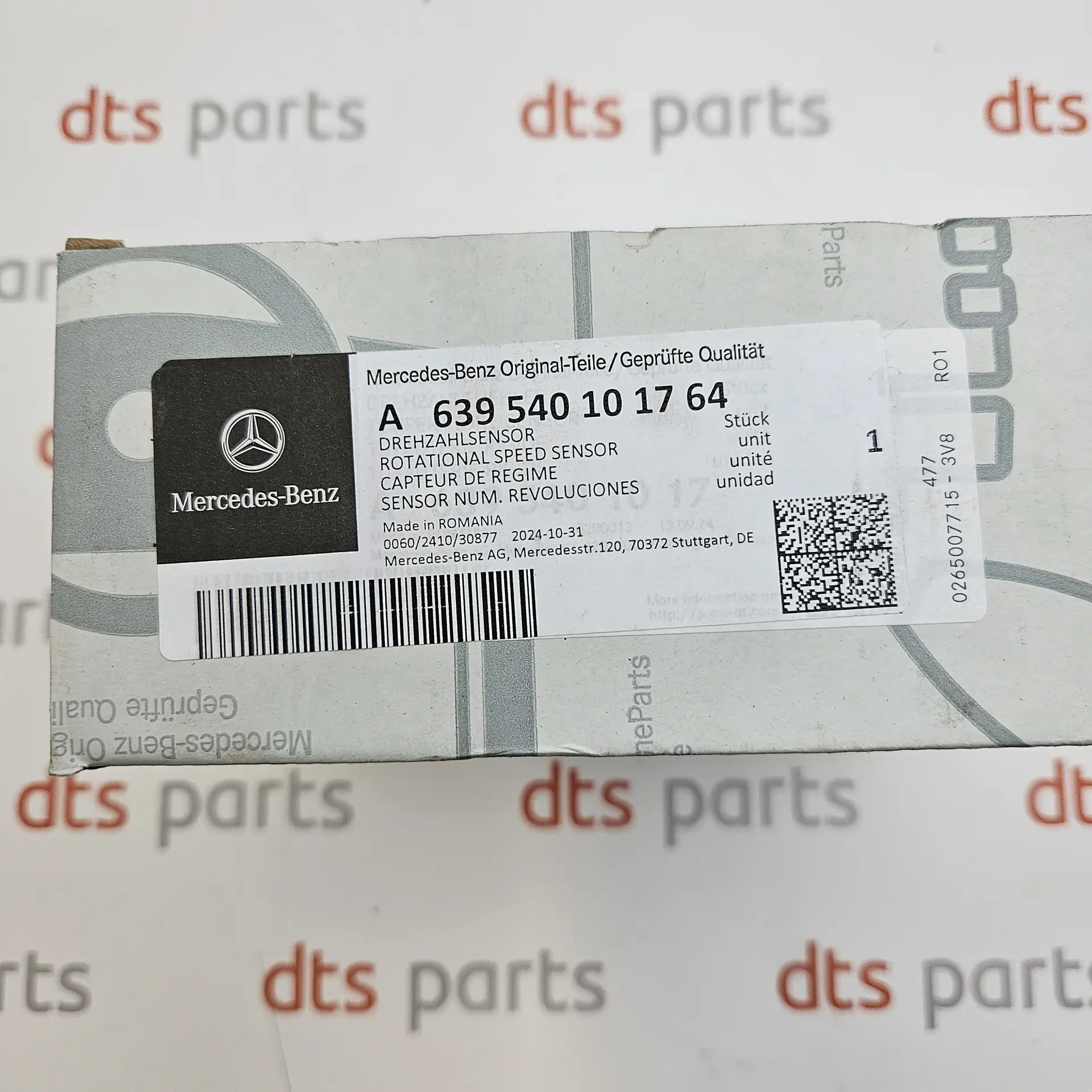 OEM Mercedes Benz A639540101764 – Front ABS wheel speed sensor with cable assembly
