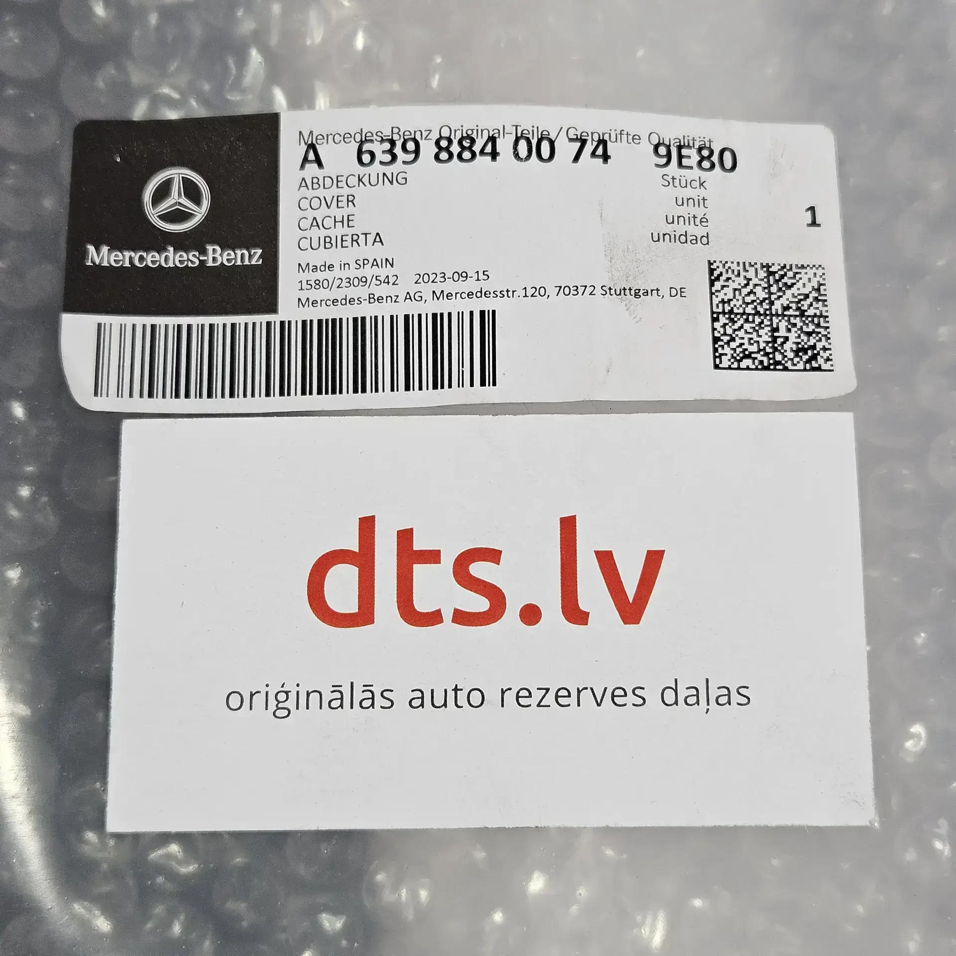 OEM Mercedes A63988400749E80 – Cover
