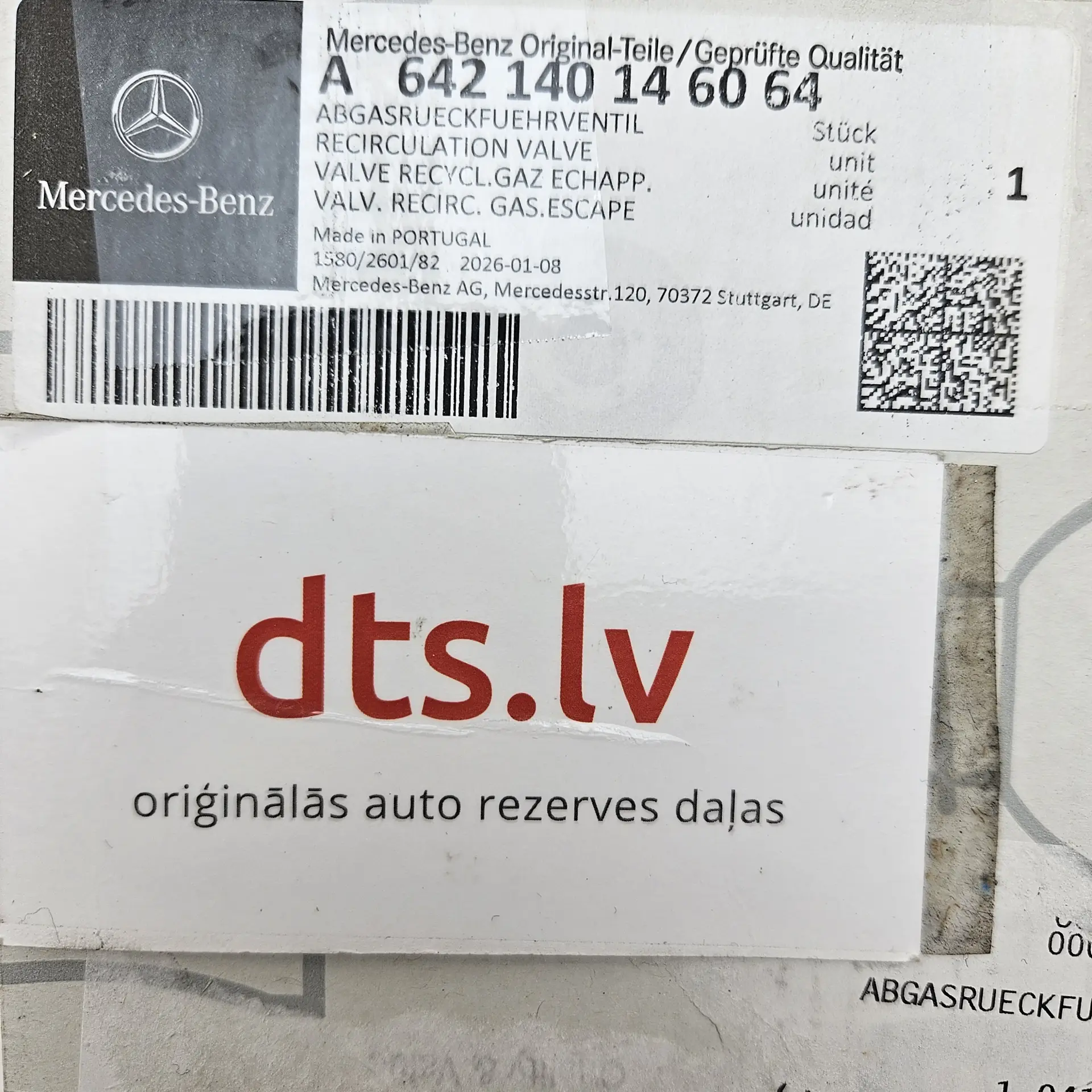 OEM Mercedes A642140146064 – Exhaust Gas Recirculation valve assembly
