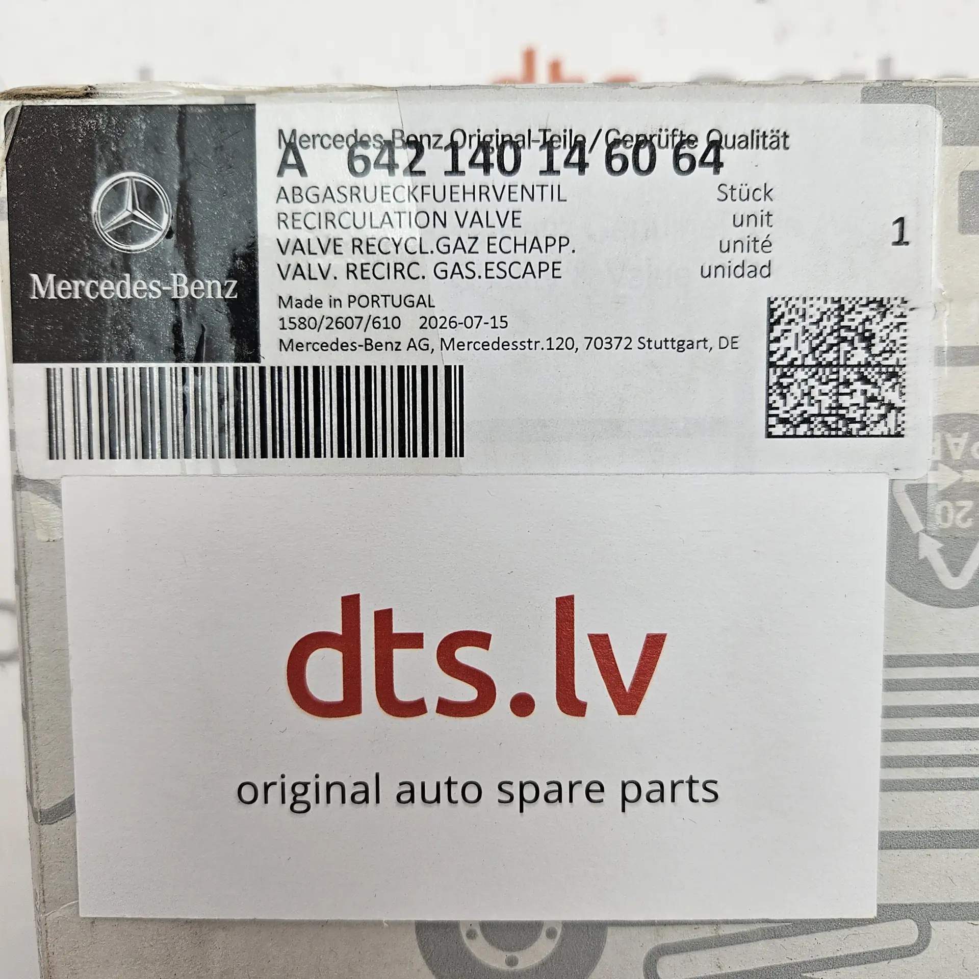 OEM Mercedes A642140146064 – Exhaust Gas Recirculation valve assembly