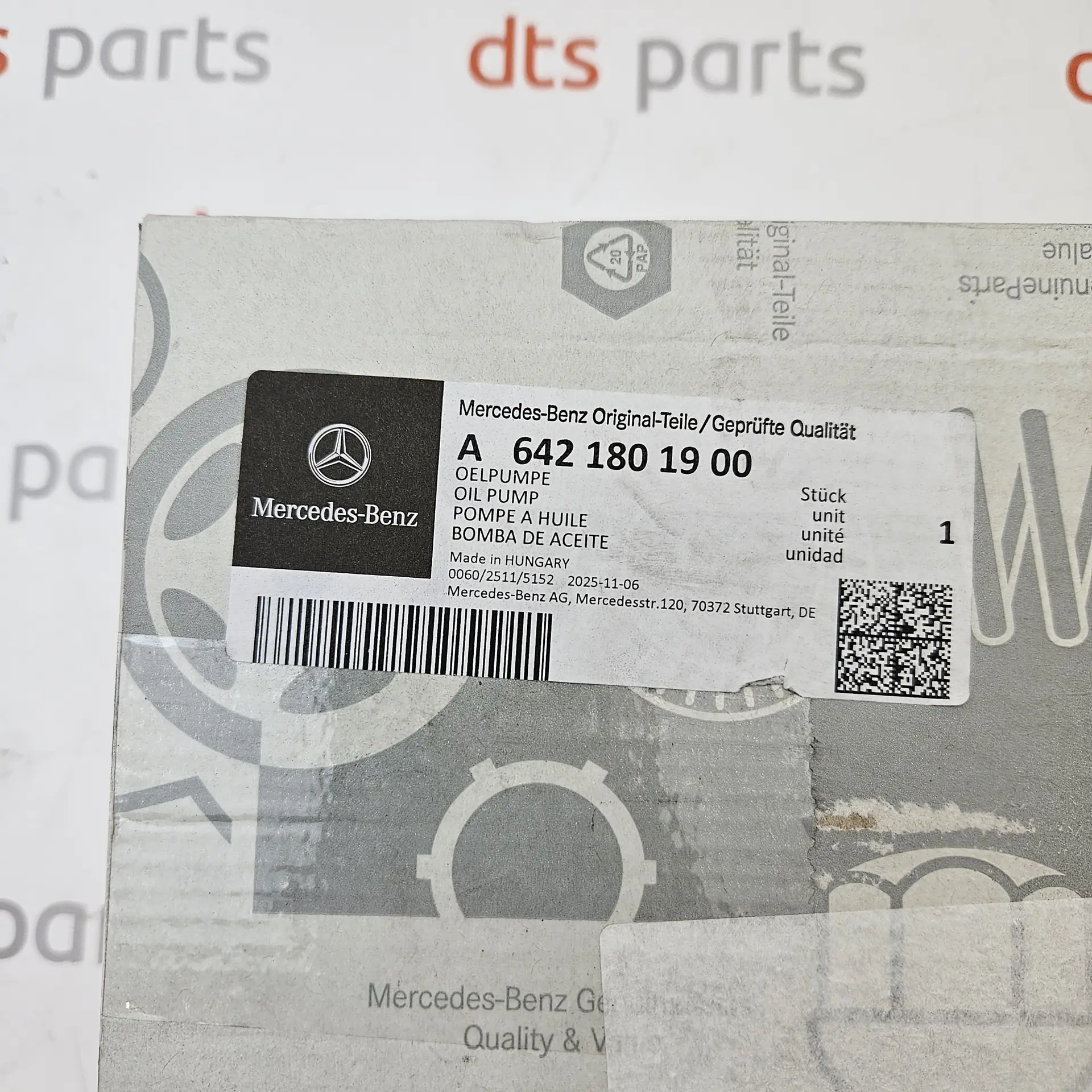 OEM Mercedes Benz A6421801900 – Engine oil pump assembly