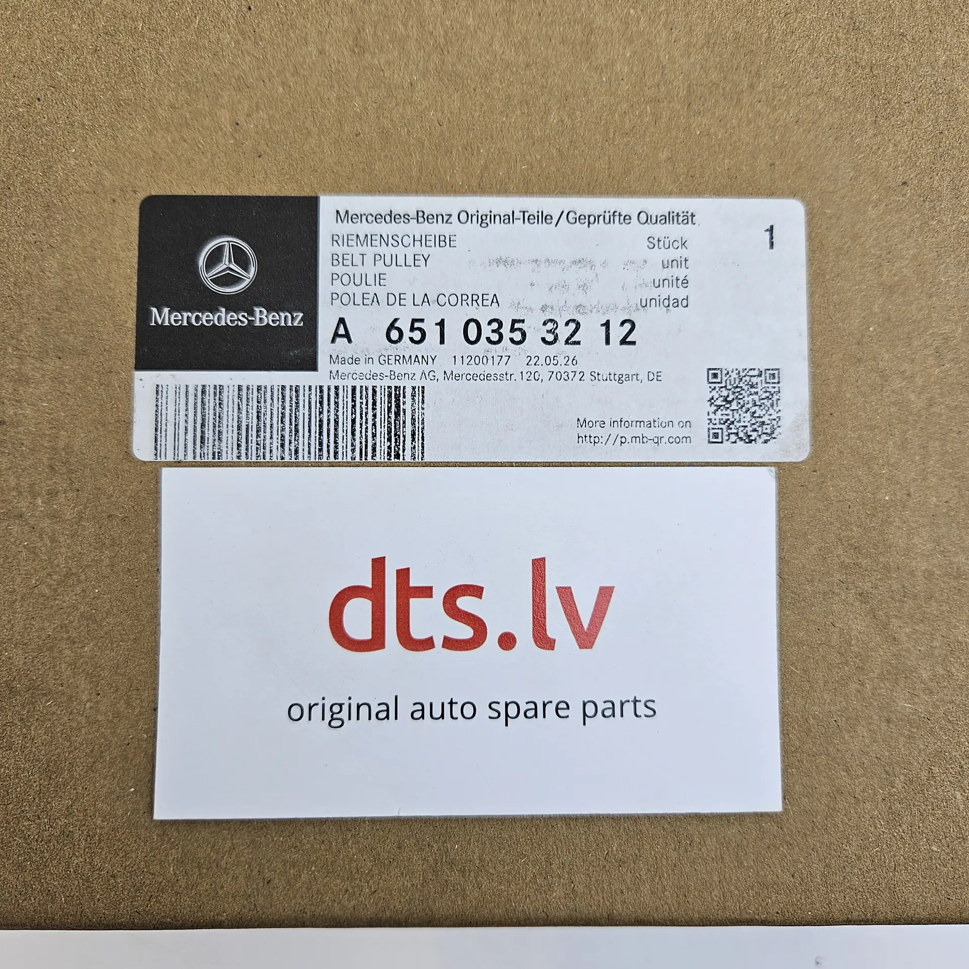 OEM Mercedes Benz A6510353212 – Engine crankshaft vibration damper