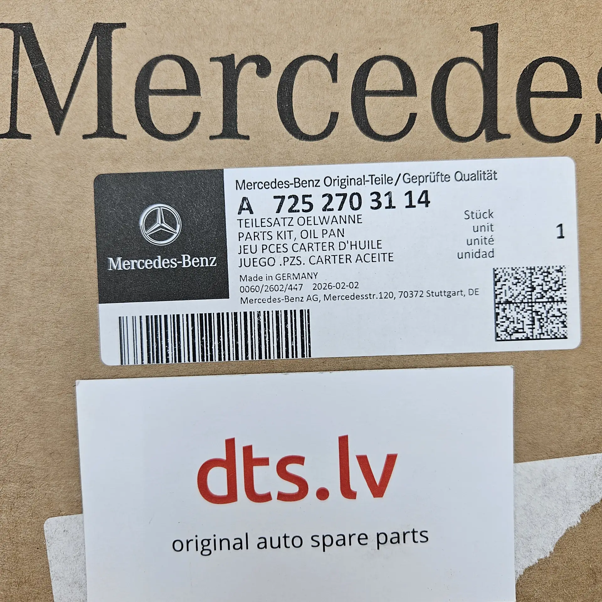 OEM Mercedes Benz A7252703114 – Transmission Oil Pan with Integrated Filter
