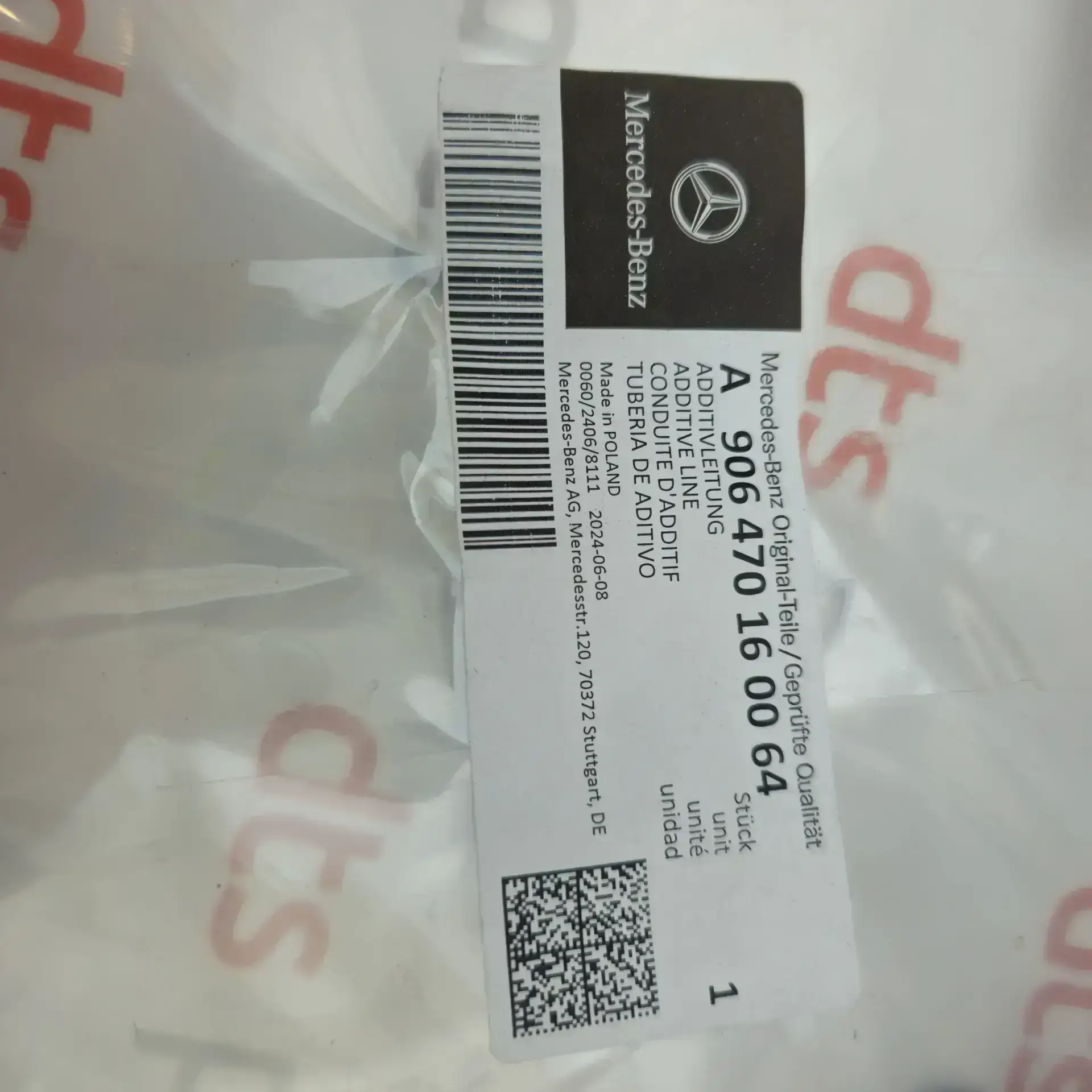 OEM Mercedes A906470160064 – Feed line