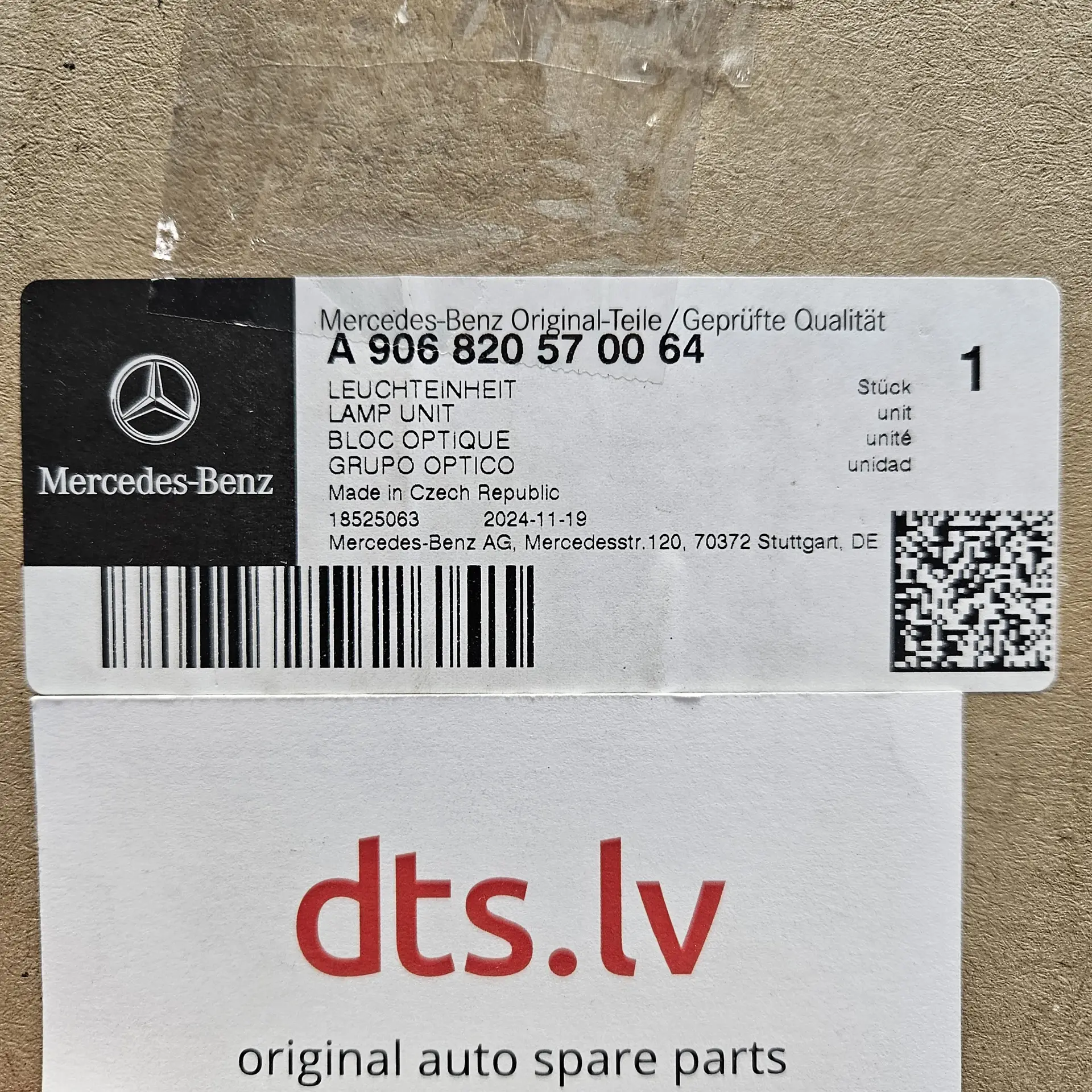 OEM Mercedes Benz A906820570064 – Main Headlight Assembly