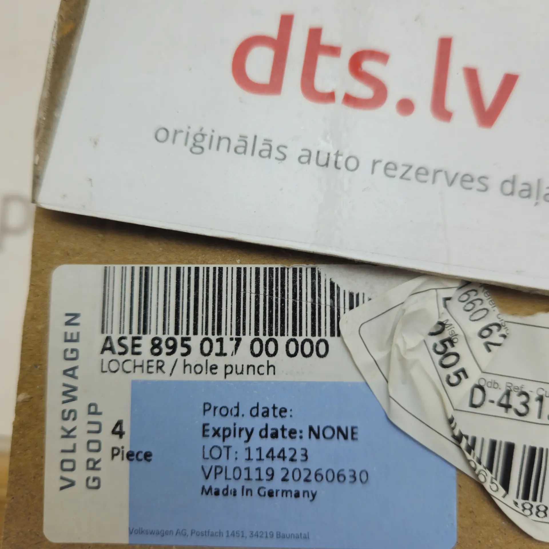 OEM VAG ASE89501700000 – Screw-hole punch (27.4 mm)