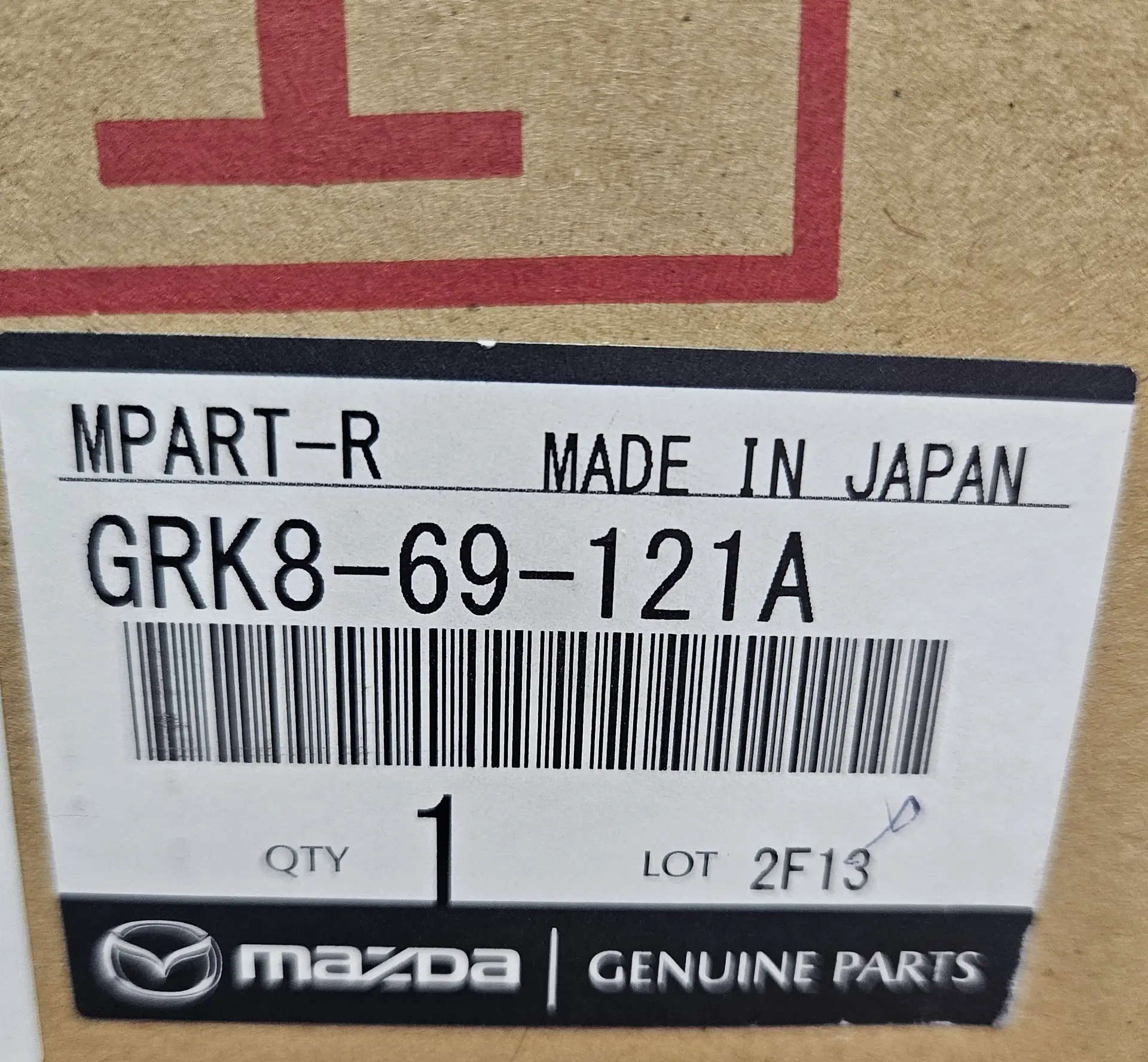OEM Mazda GRK869121A – Right-side (passenger) door mirror